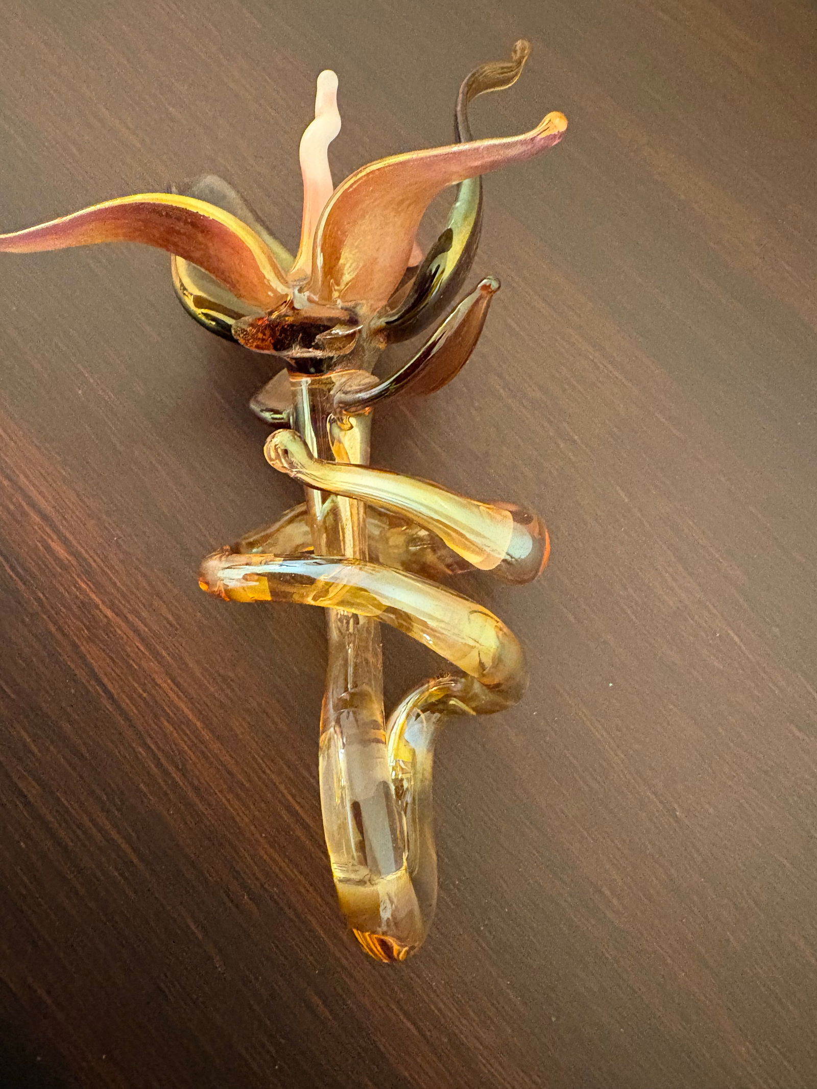 1930s Murano Hand Blown Fall Flower Sculpture - 2
