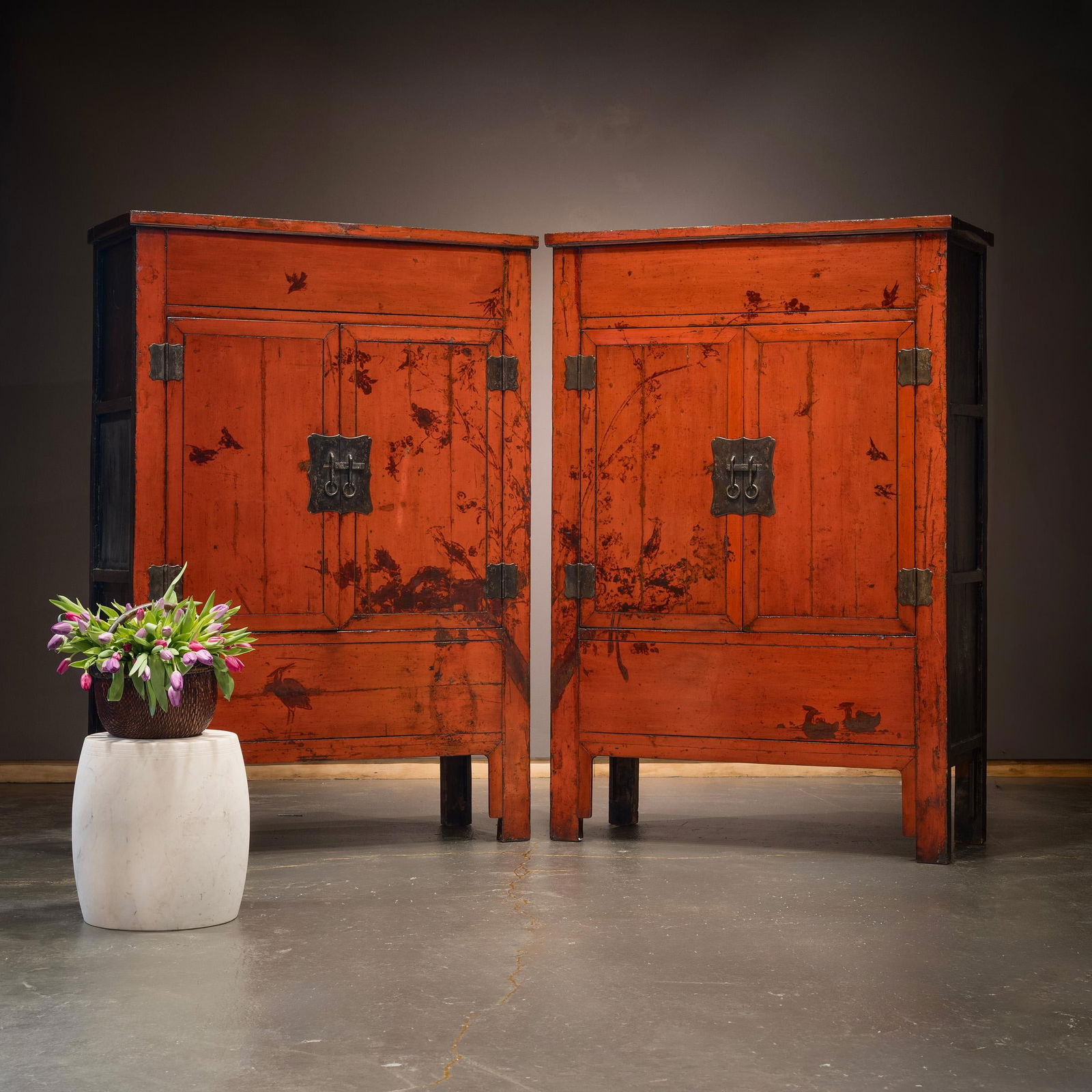 White Marble Drum Table - 3