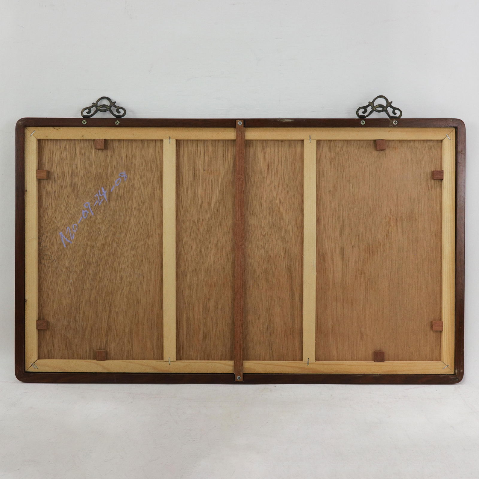 Vintage Chinese Fan Painting Chicks Catching Bugs With Pink Flowers Framed Ink and Color on Paper Wi - 10