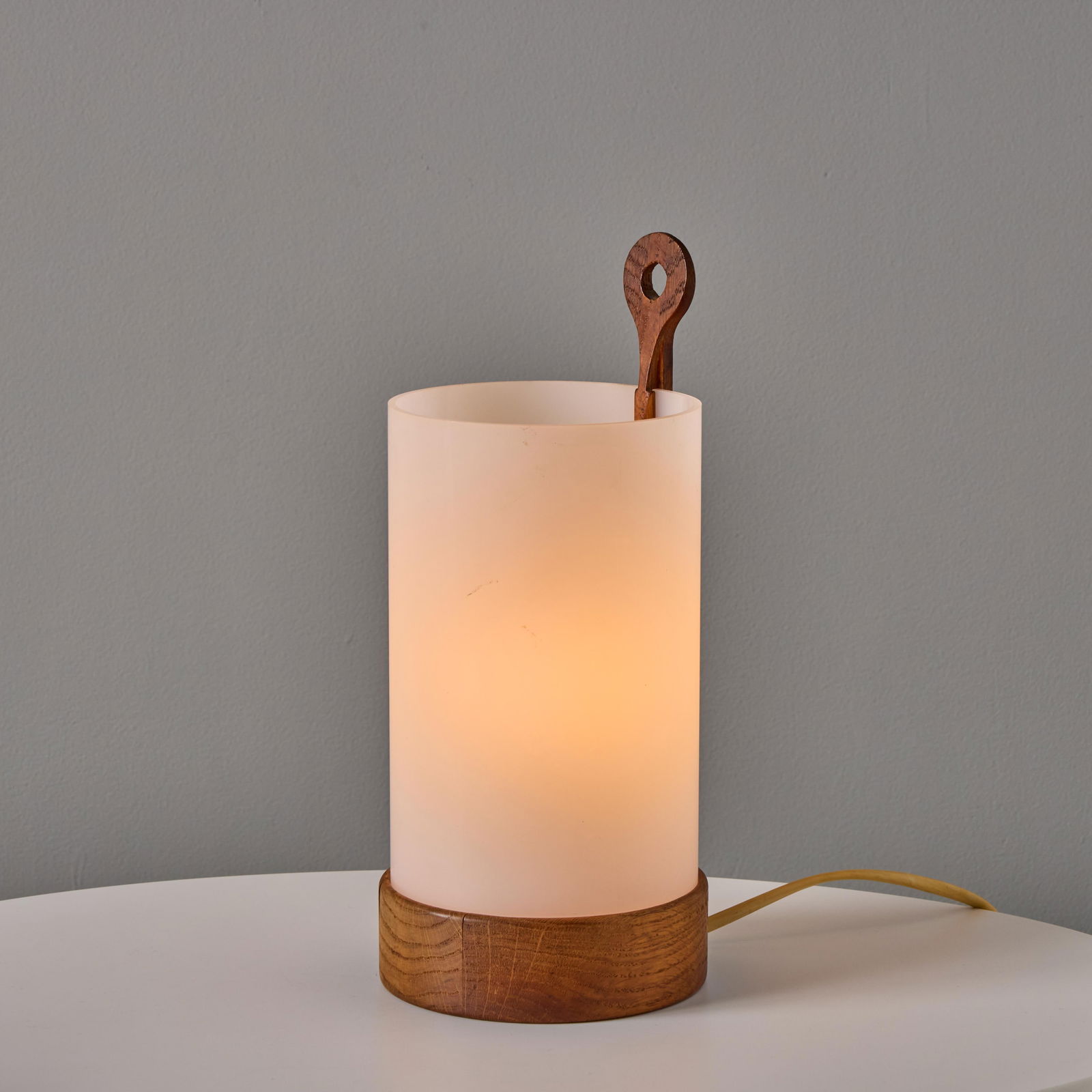 1950s Teak and Perspex Wall or Table Lamp by Uno and Ã–sten Kristiansson for Luxus - 4