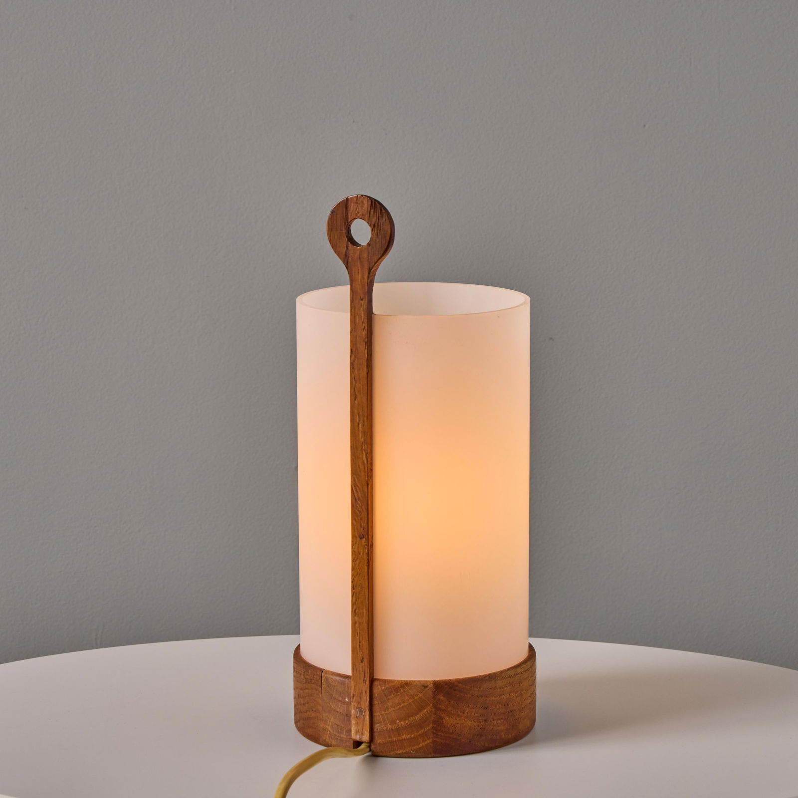 1950s Teak and Perspex Wall or Table Lamp by Uno and Ã–sten Kristiansson for Luxus - 6