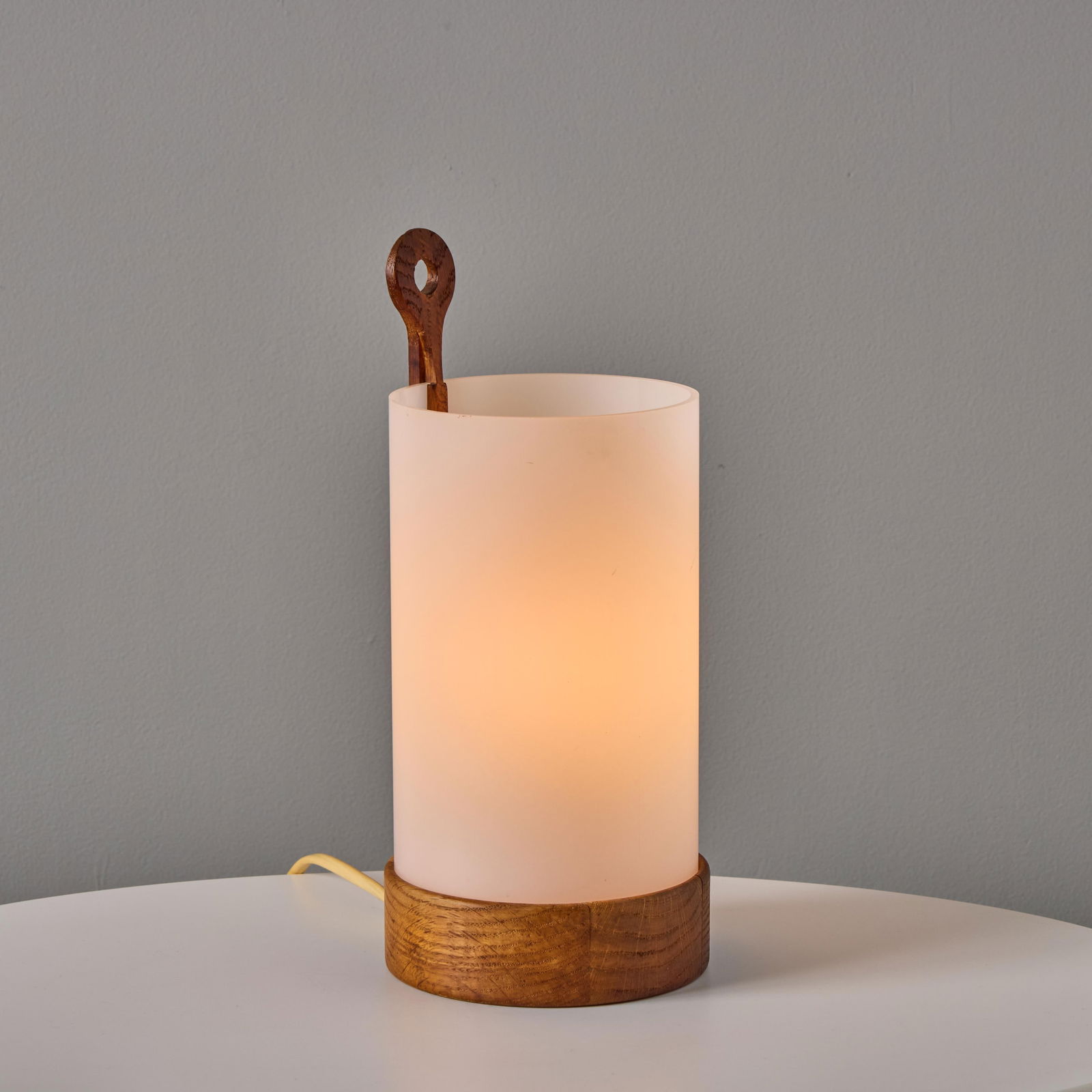 1950s Teak and Perspex Wall or Table Lamp by Uno and Ã–sten Kristiansson for Luxus - 8