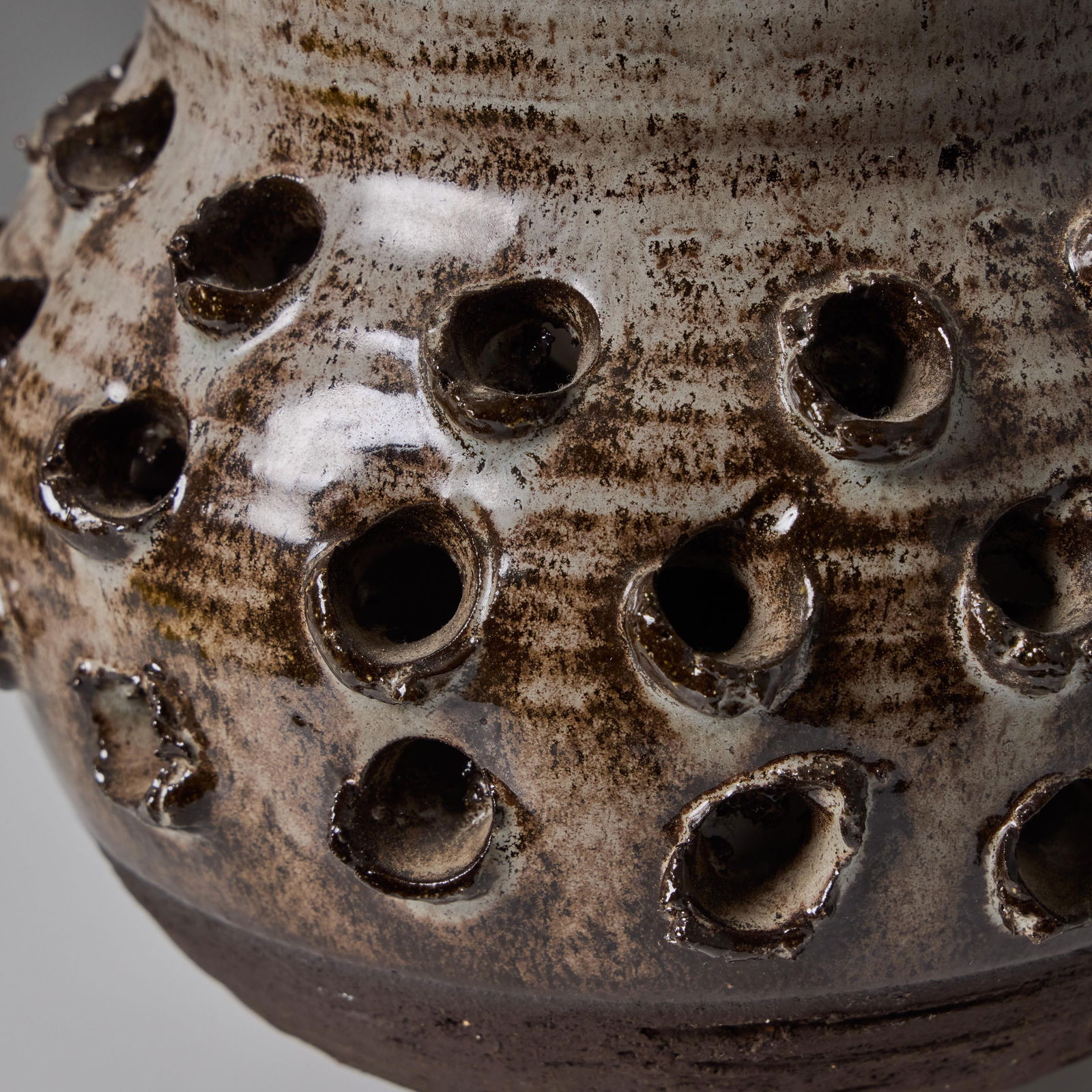 1970s Erik Glud Studio Crafted Stoneware Footed Table Lamp - 12