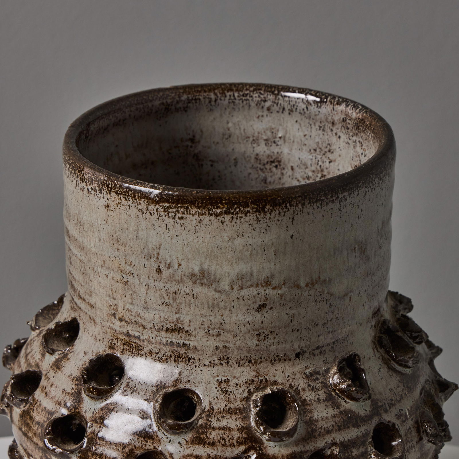 1970s Erik Glud Studio Crafted Stoneware Footed Table Lamp - 4