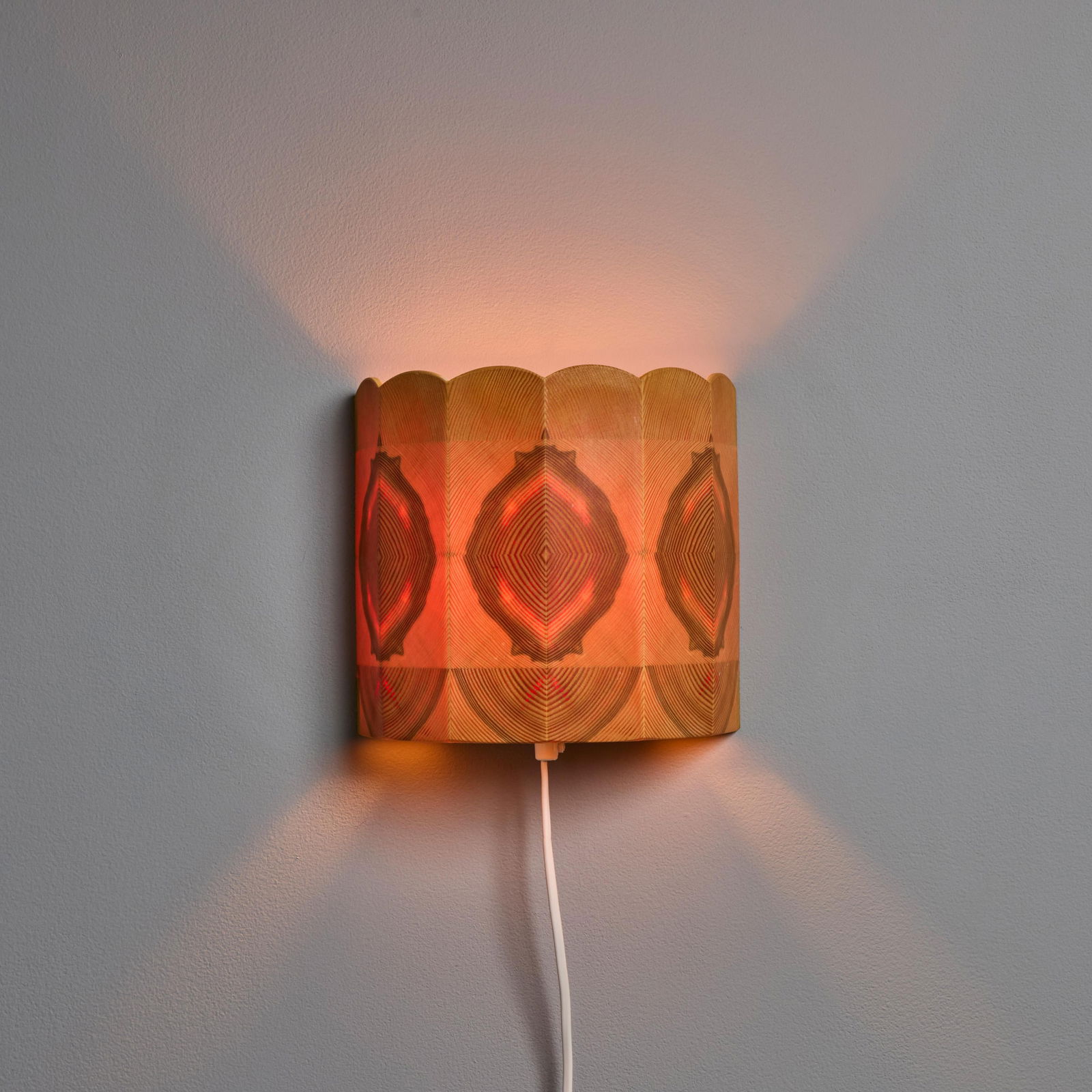 1960s Wood Wall Lamps Attributed to Hans-Agne Jakobsson for Ab Ellysett - a Pair - 2