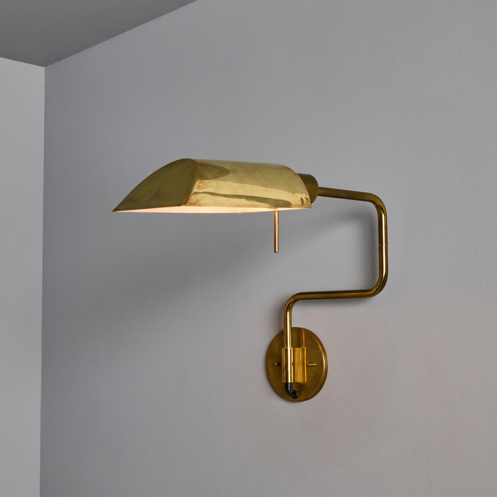 1970s Zonca Articulating Brass Wall Lamps - a Pair - 3