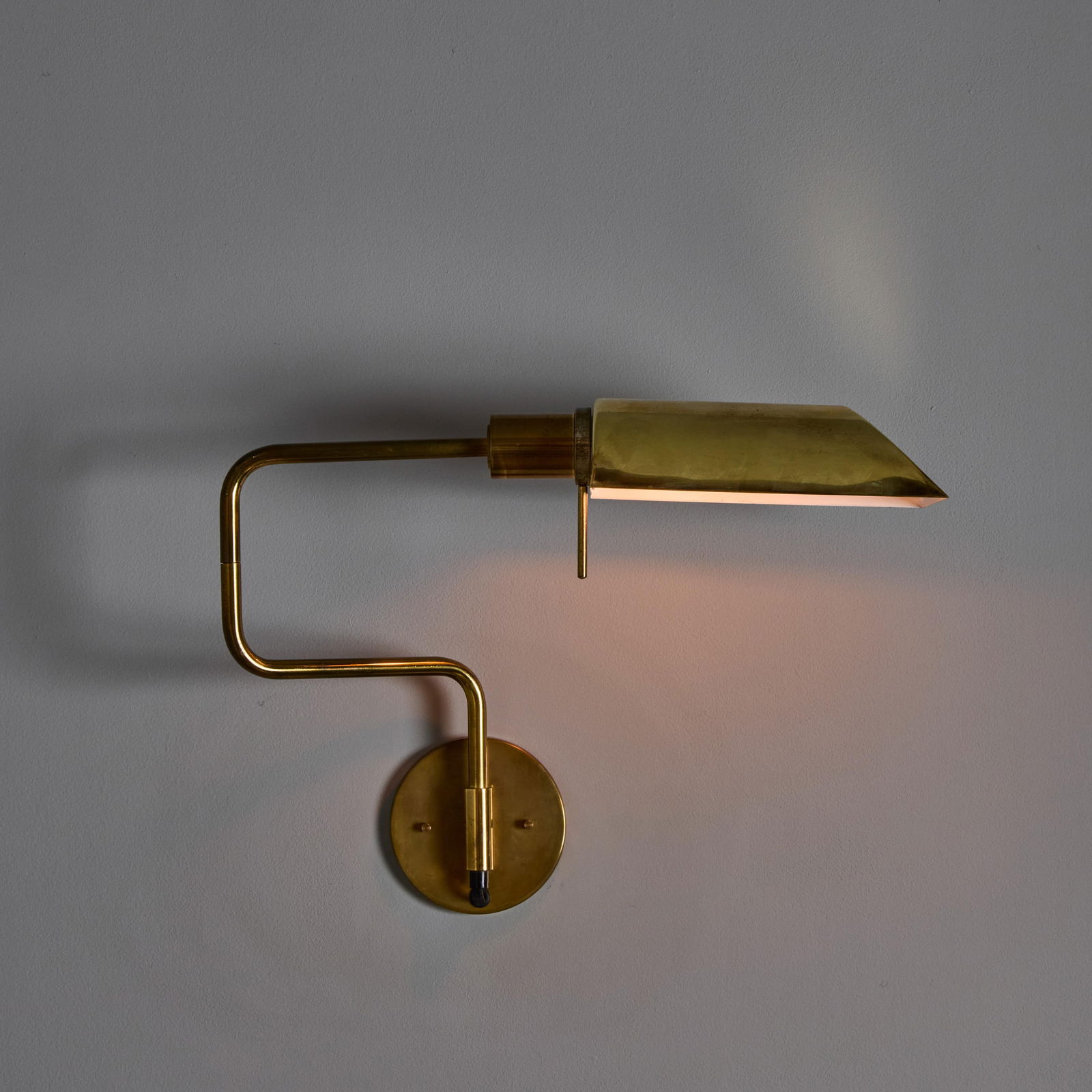 1970s Zonca Articulating Brass Wall Lamps - a Pair - 5