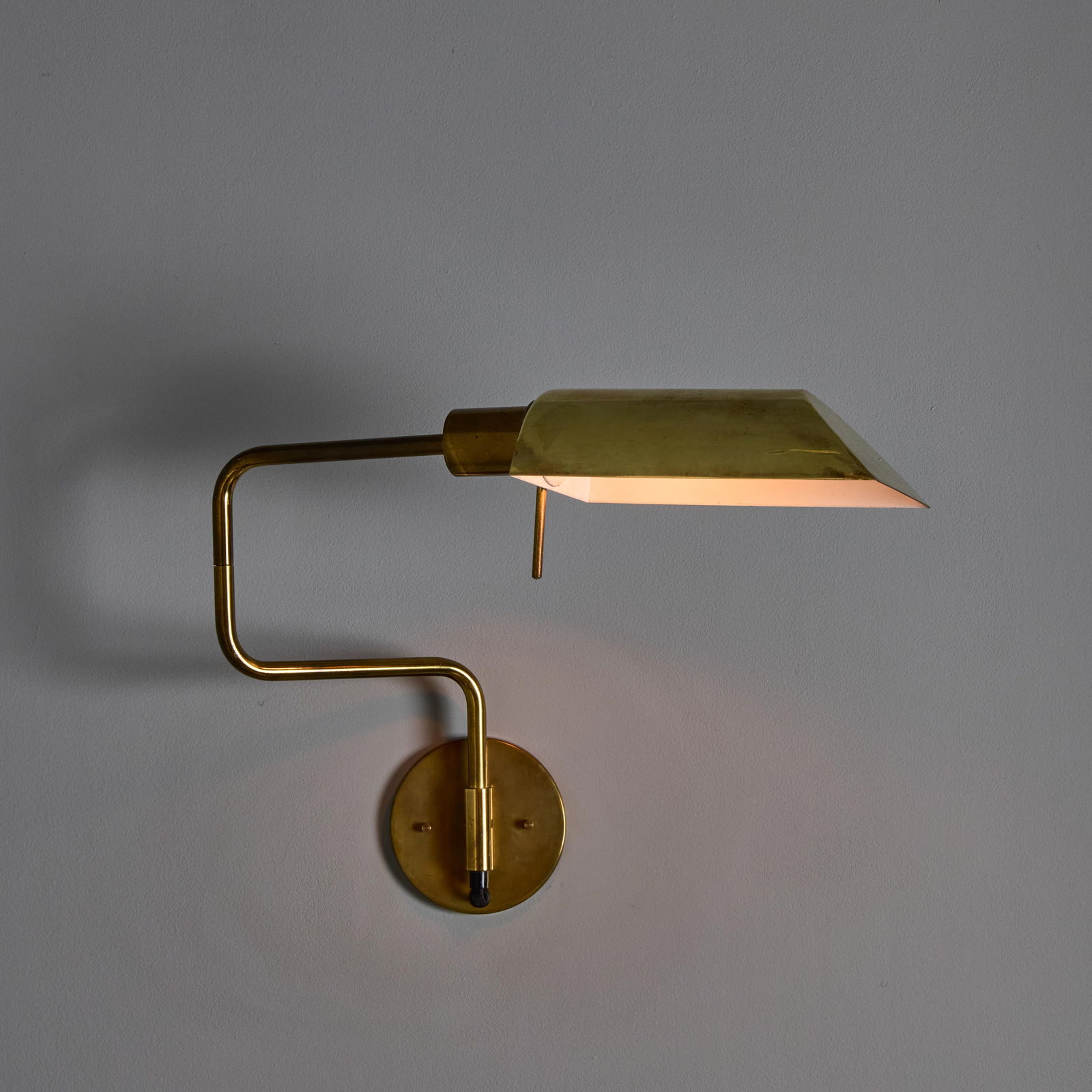 1970s Zonca Articulating Brass Wall Lamps - a Pair - 6