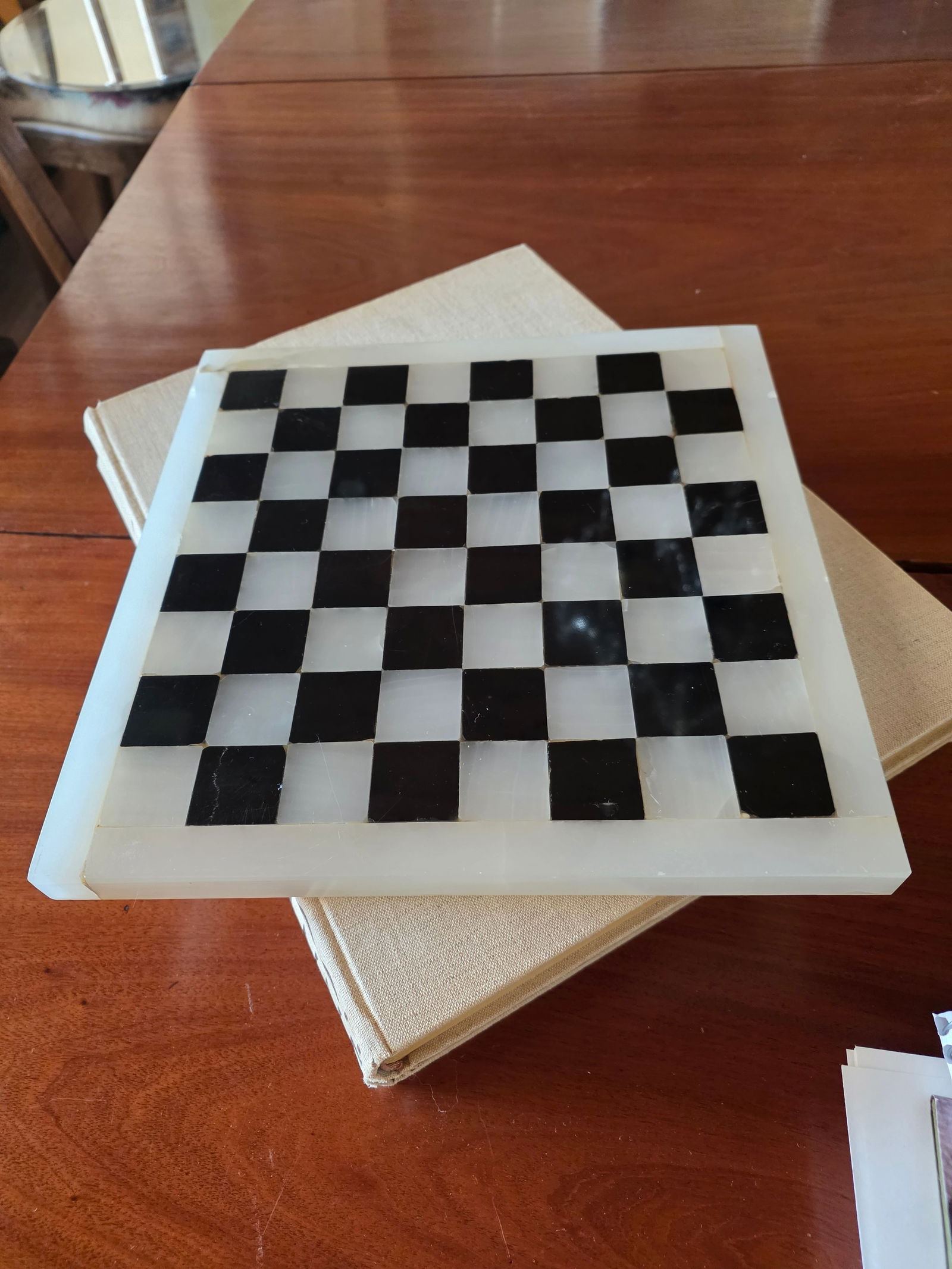 Marble and Onyx Chess Board - 10