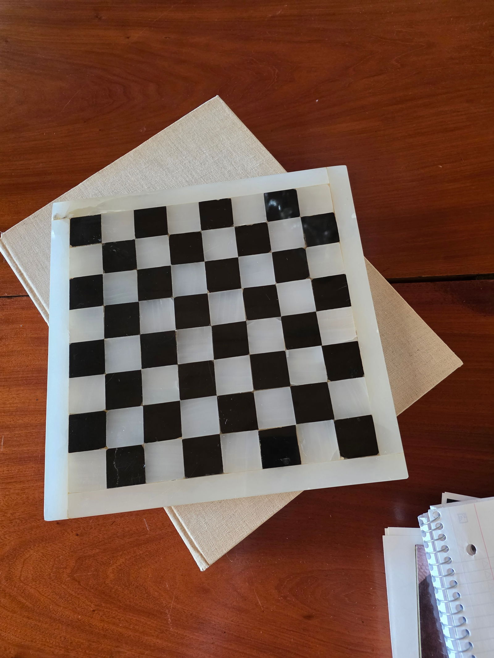 Marble and Onyx Chess Board - 5