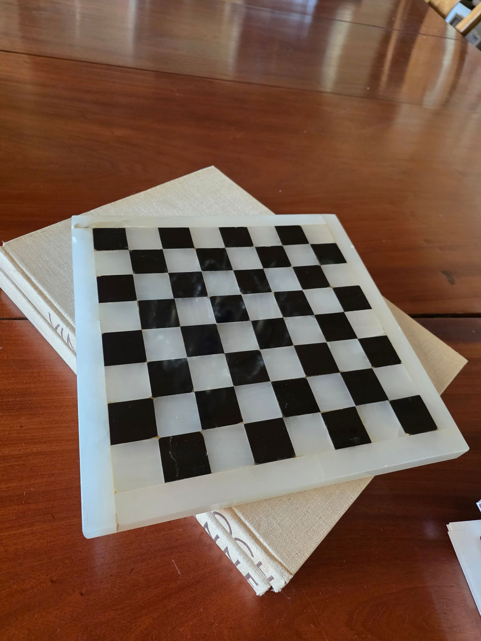 Marble and Onyx Chess Board - 6