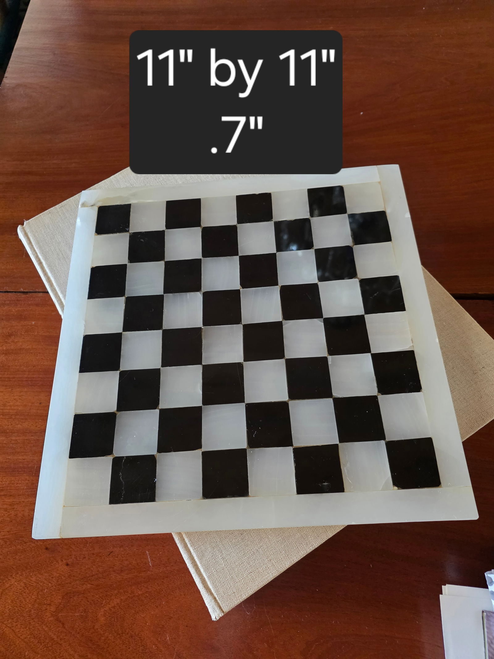 Marble and Onyx Chess Board - 8