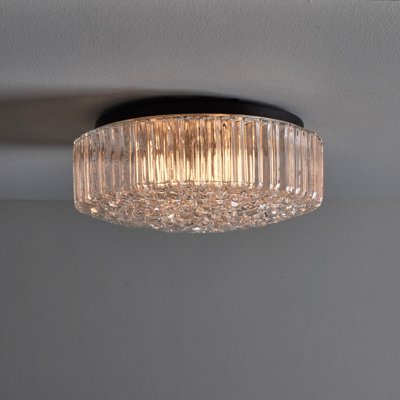 1960s Helena Tynell Model #A668 Bubble Glass Flush Mount for Limburg - 10