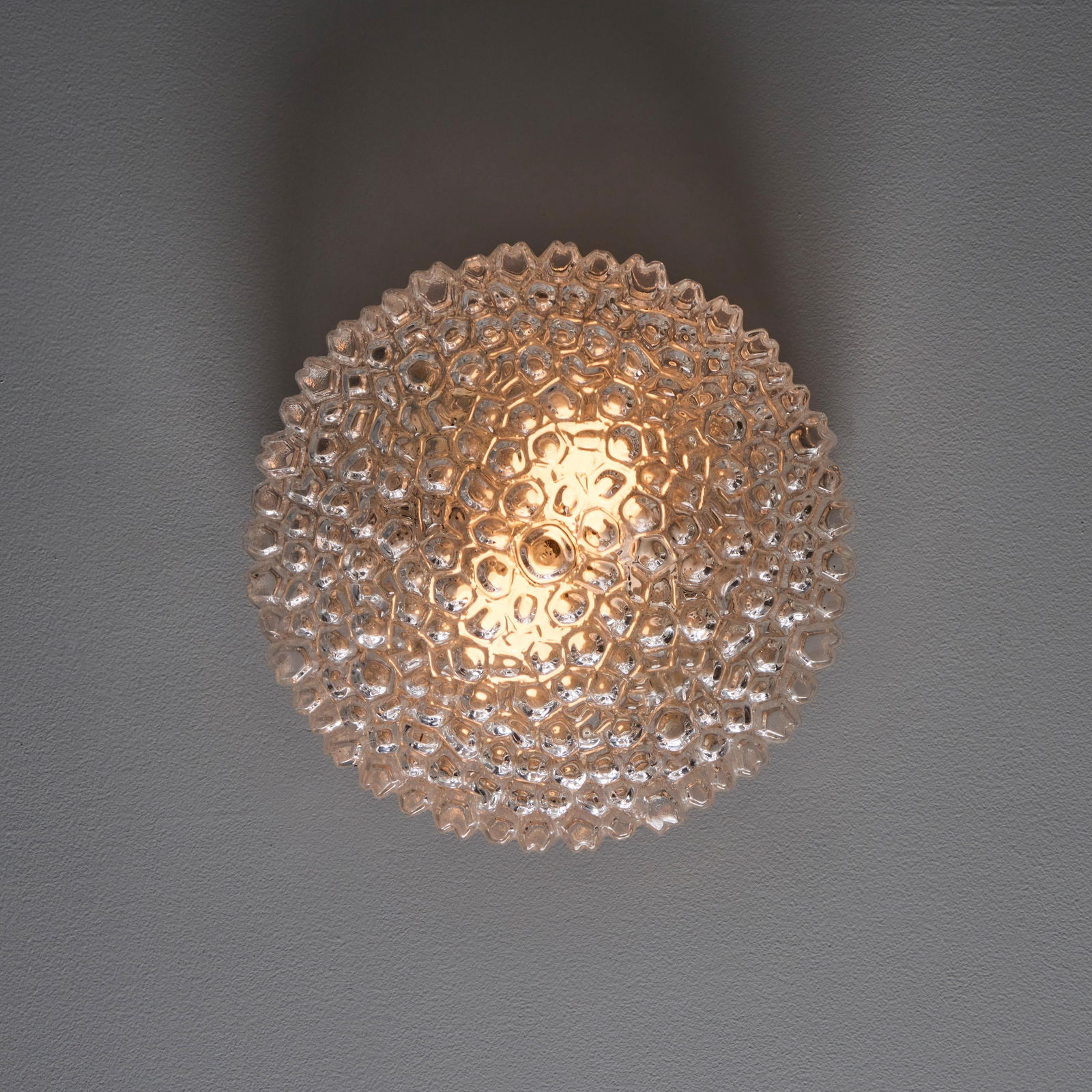 1960s Helena Tynell Model #A668 Bubble Glass Flush Mount for Limburg - 11