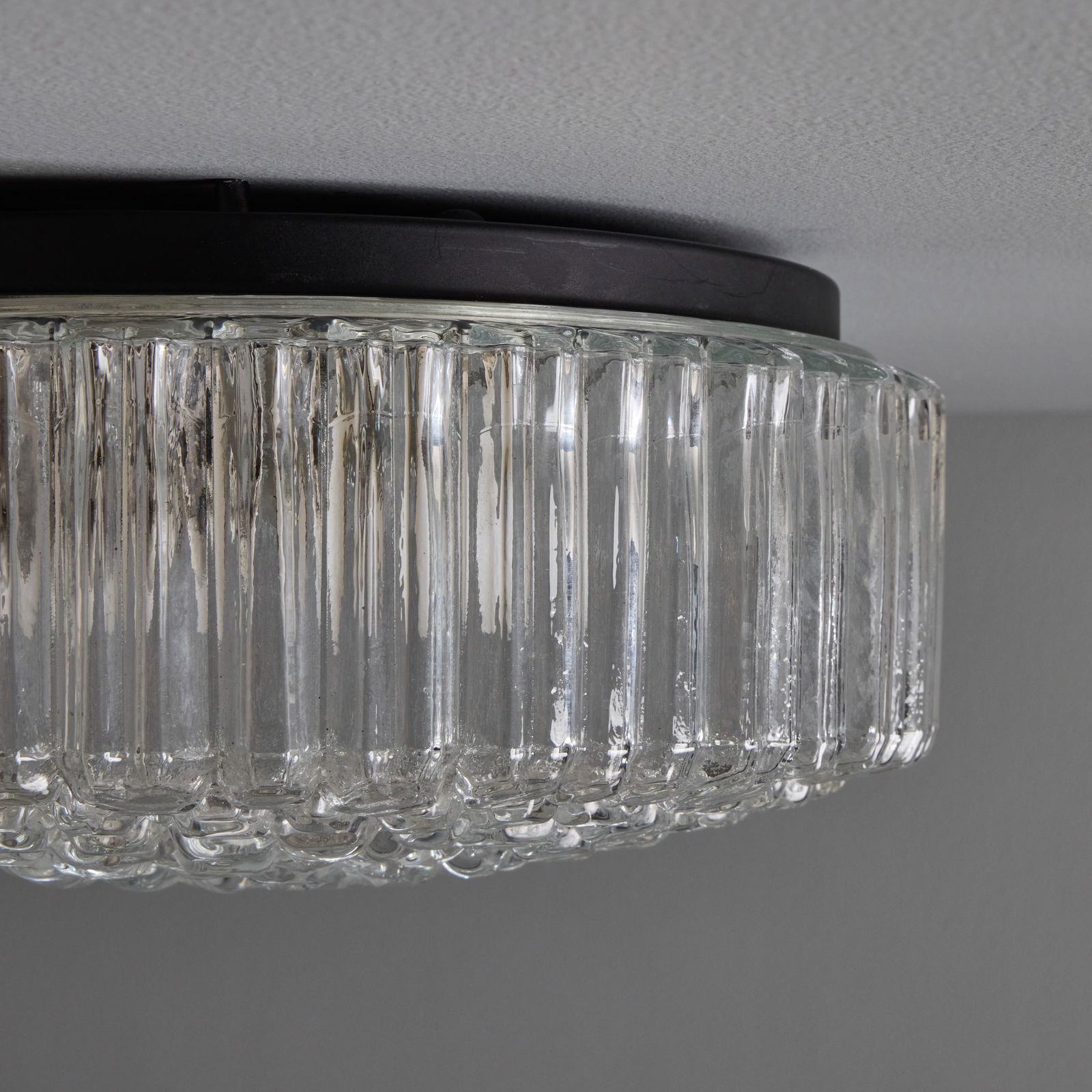 1960s Helena Tynell Model #A668 Bubble Glass Flush Mount for Limburg - 3