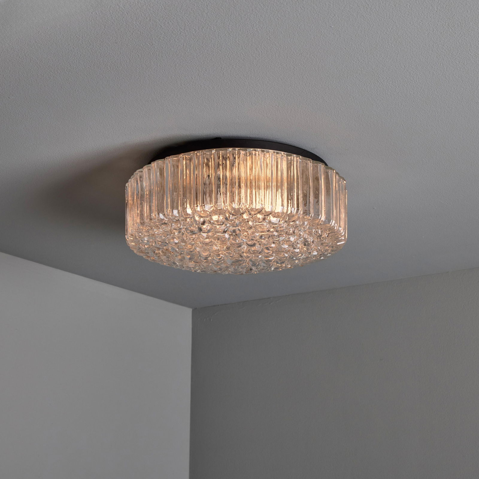 1960s Helena Tynell Model #A668 Bubble Glass Flush Mount for Limburg - 4