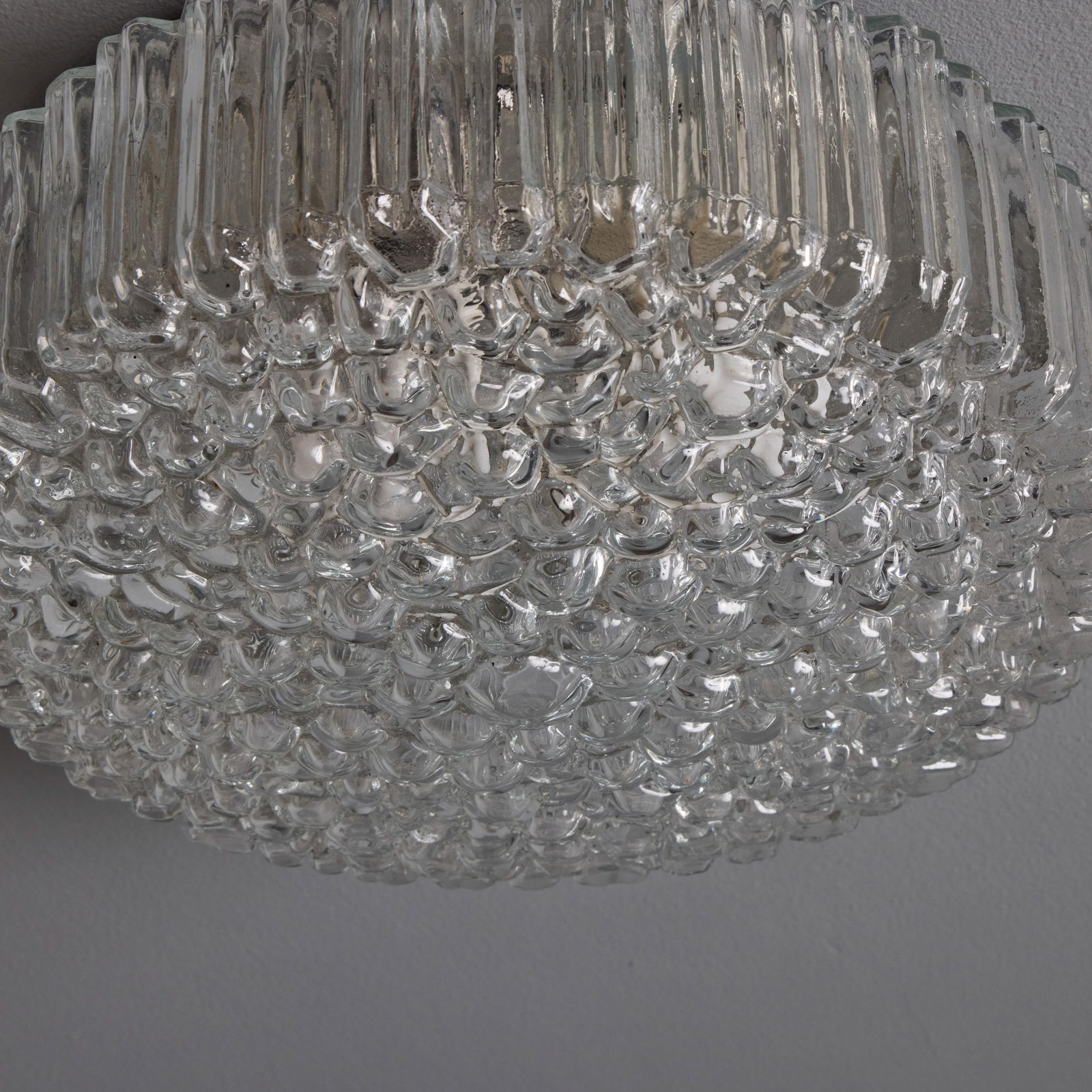 1960s Helena Tynell Model #A668 Bubble Glass Flush Mount for Limburg - 5