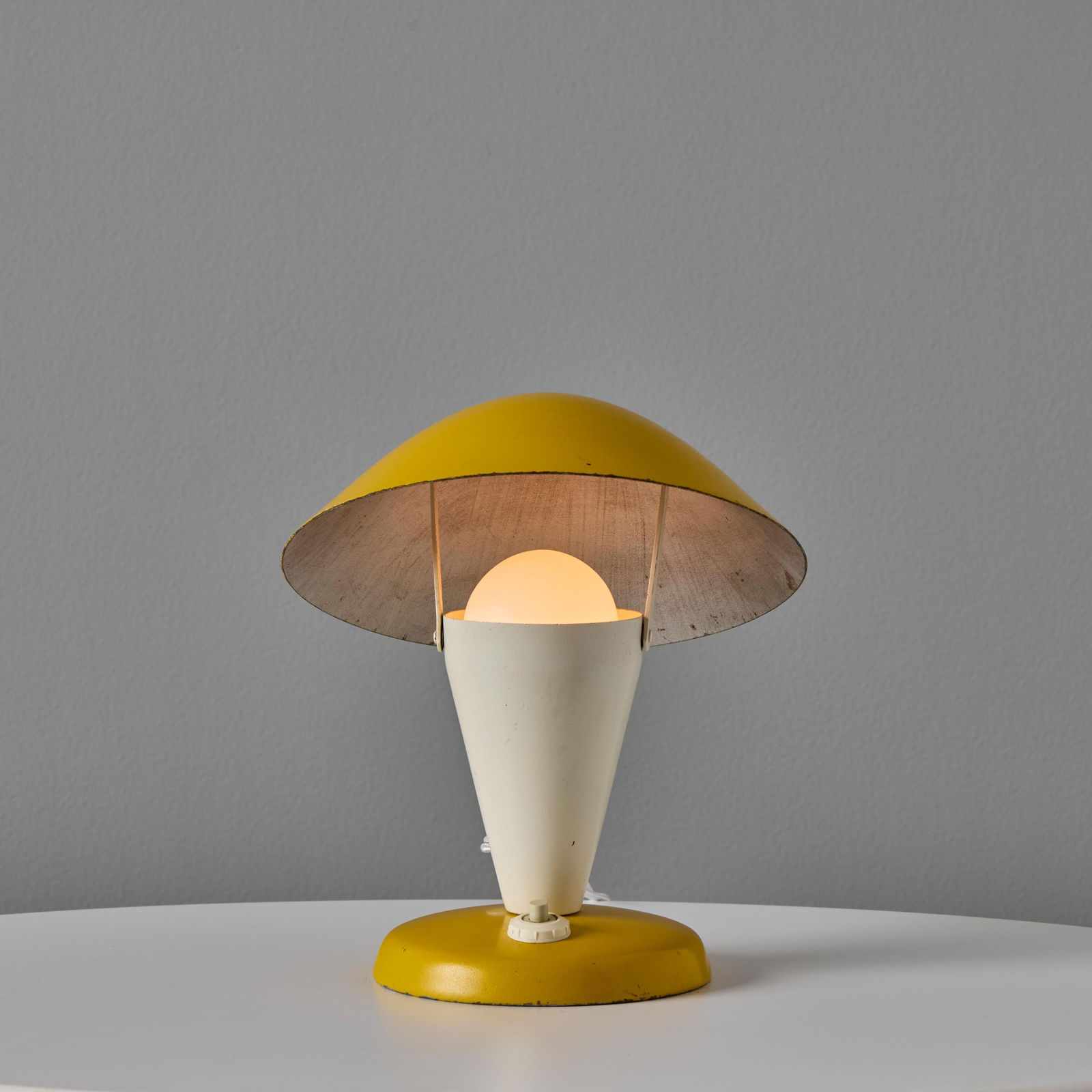 Pair of 1940s Josef Hurka Yellow Adjustable Shade Table Lamps for Napako - 5