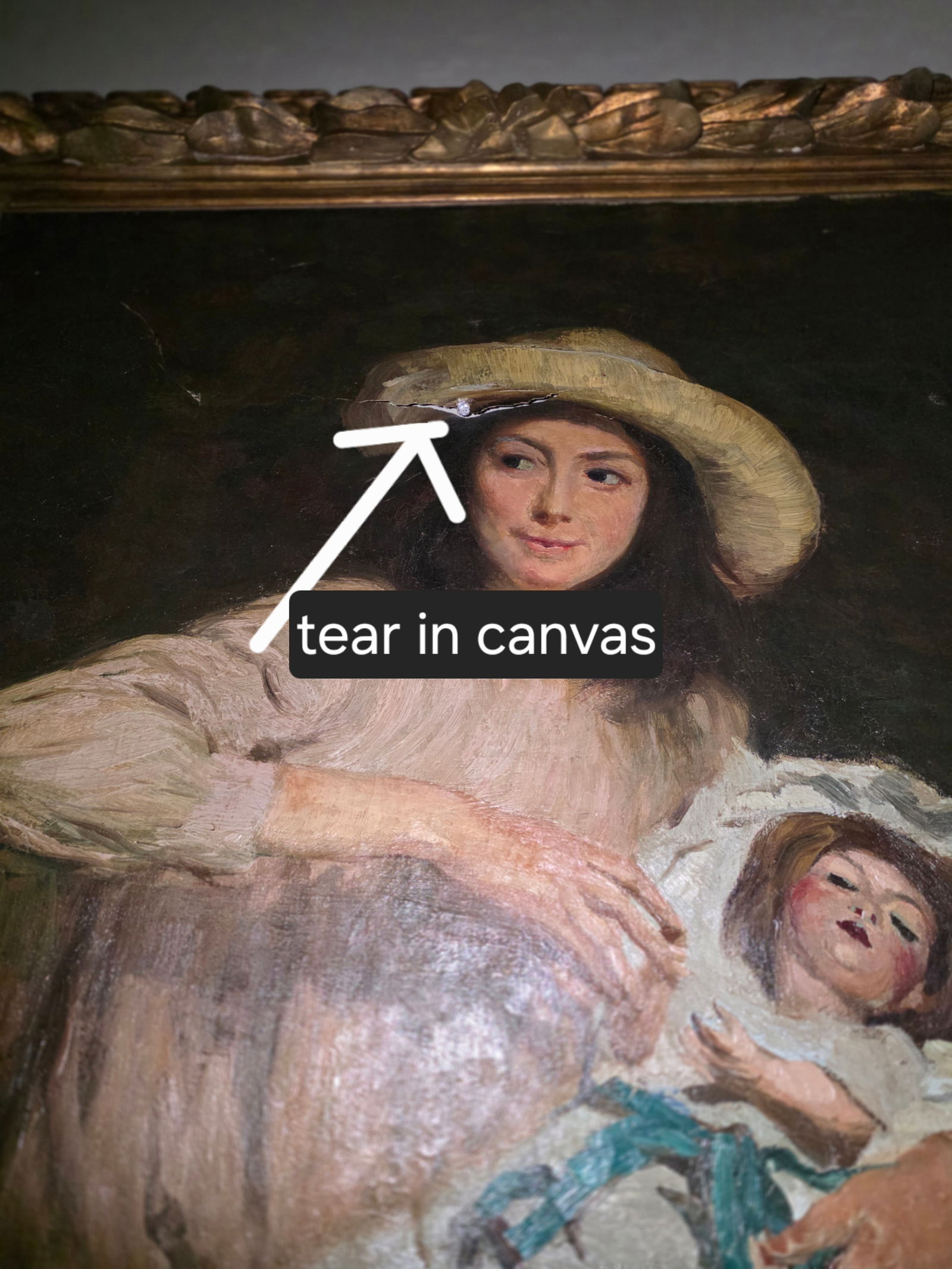 Vincenzo De Stefani Painting of a Young Girl With a Doll - 3