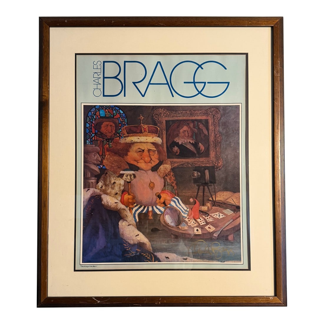 Late 20th Century Charles Bragg Signed Serigraph: Charles Bragg Signed Serigraph Fantastic color serigraph by listed artist Charles Bragg (1931-2017) Titled "King of Me's" Condition: Alterations: Original Condition Unaltered Imperfections: Some