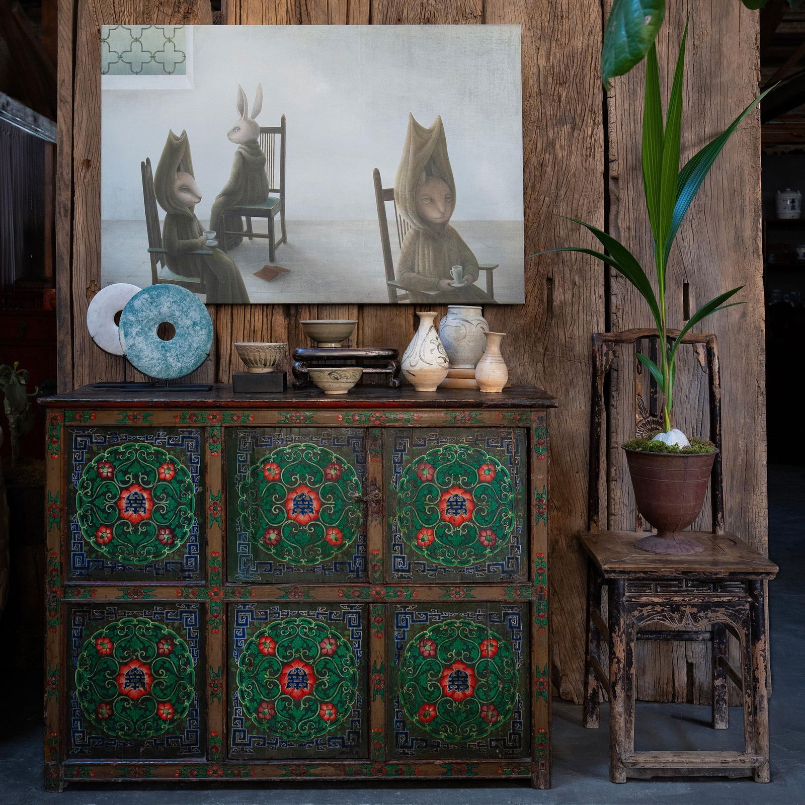 Chinese Chrysanthemum Lady's Chair, C. 1800 - 2