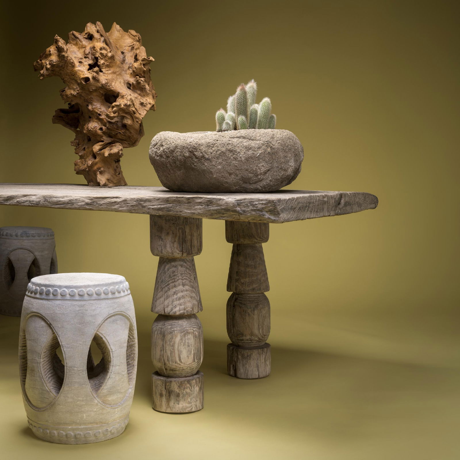 Chinese Wabi Sabi Farm Table, C. 1900 - 7