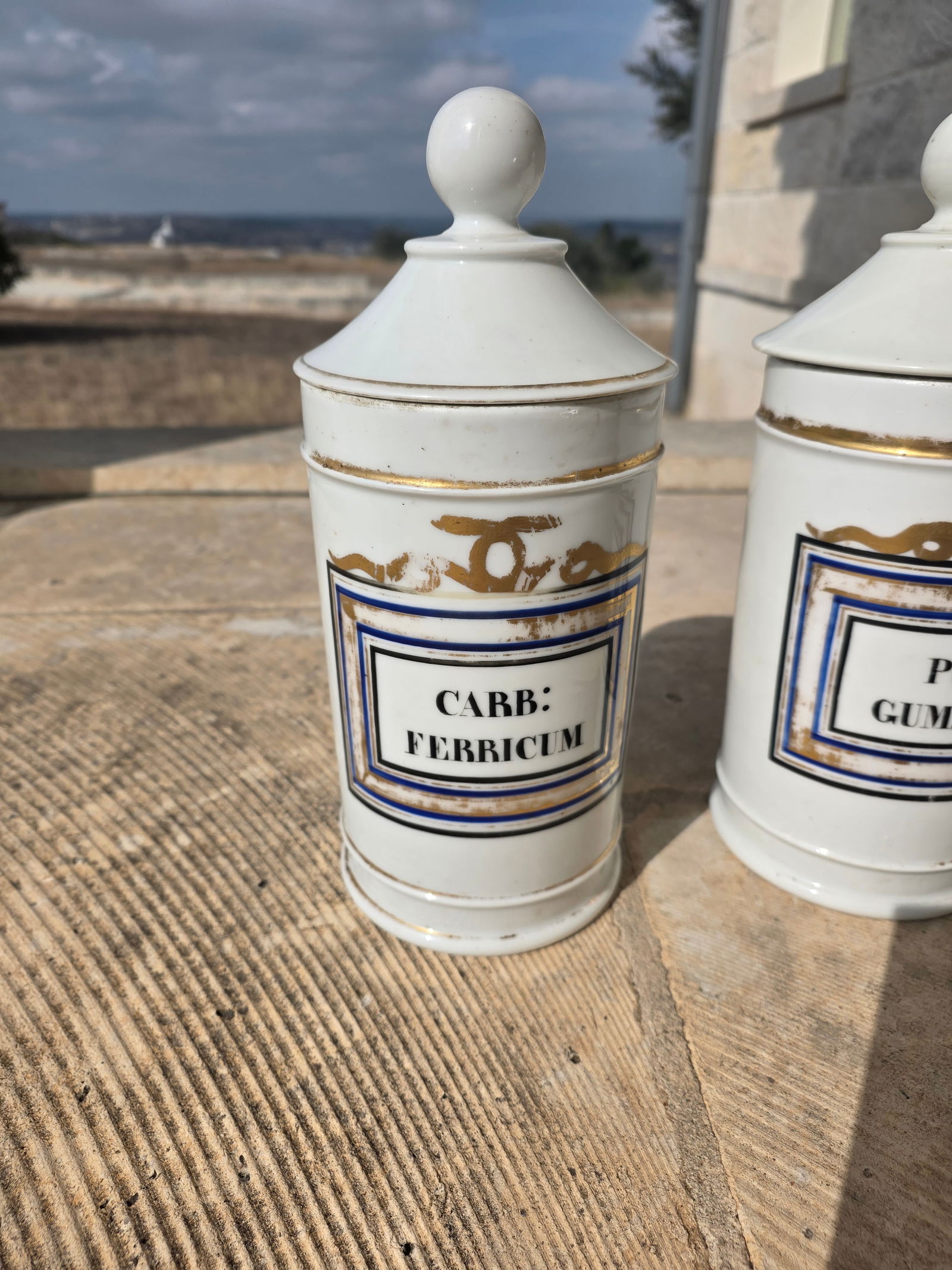 Pair of Antique Apothecary Jars - 13