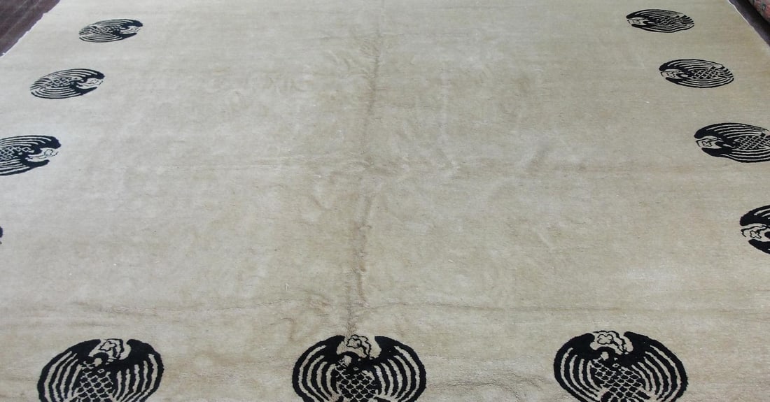 Antique Peking Chinese/Art Deco Carpet - 2
