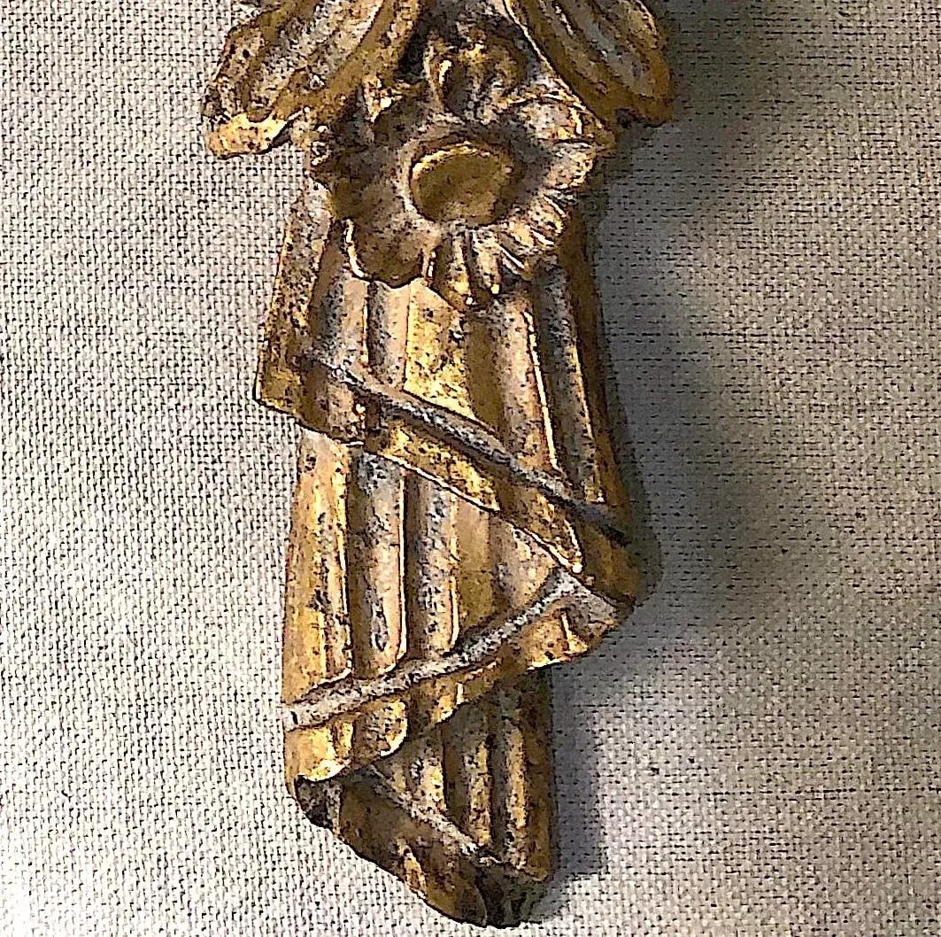 Neoclassical Carved Gilt Wall Swags - Pair - 10