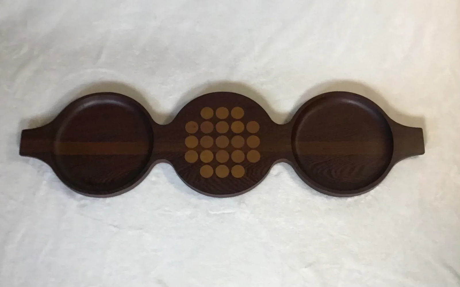 Circa 1965 Skjode Skjern Danmark Triple Gourd Serving Tray - 13