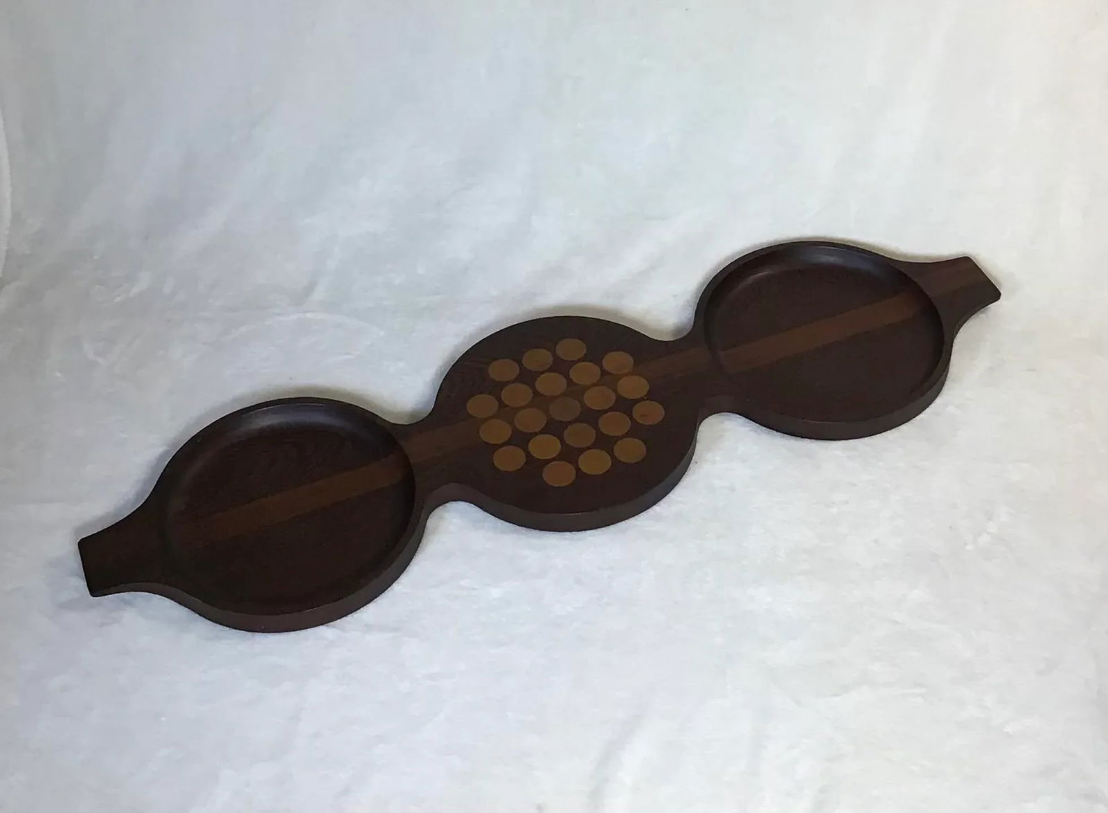 Circa 1965 Skjode Skjern Danmark Triple Gourd Serving Tray - 2