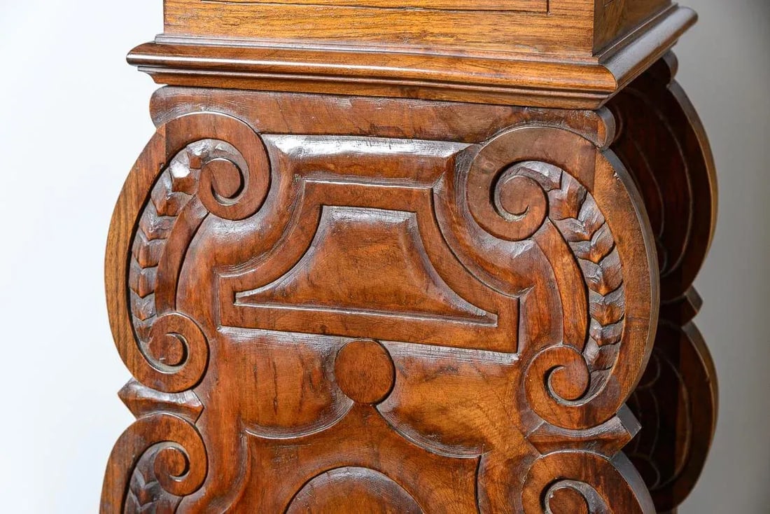 Antique Italian Sgabello Walnut Pedestal - 4