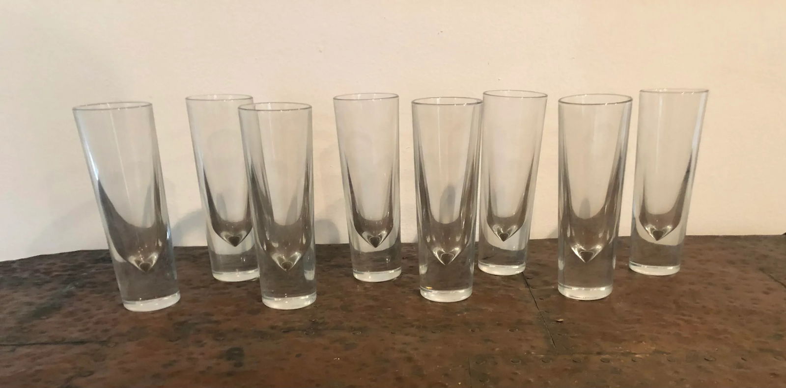 1980s Carlo Moretti Italian Weighted Cocktail Glasses- Set of 8 - 12