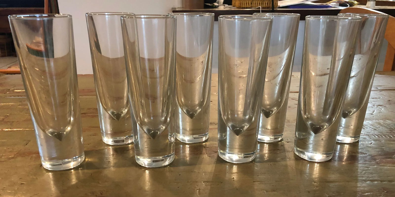 1980s Carlo Moretti Italian Weighted Cocktail Glasses- Set of 8 - 3