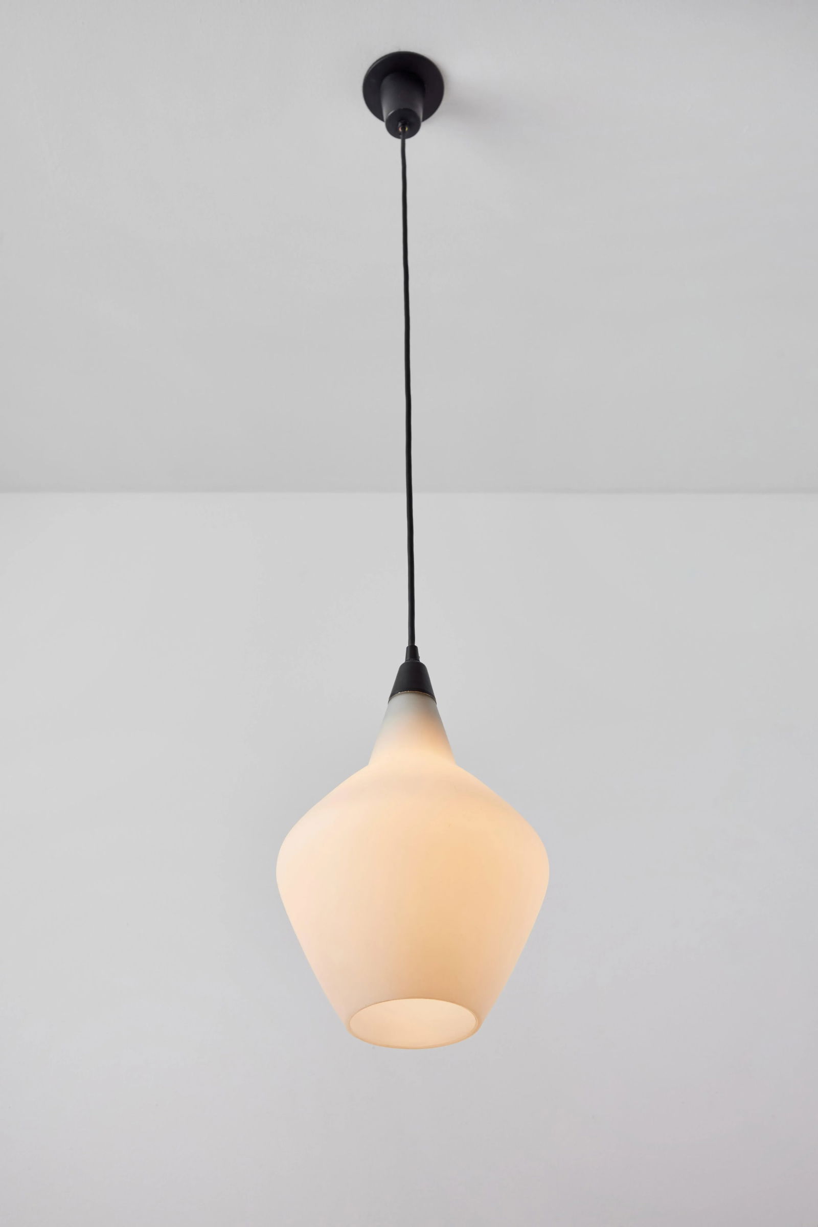 1950s Lisa Johansson-Pape Glass & Metal Ceiling Lamps - a Pair - 5