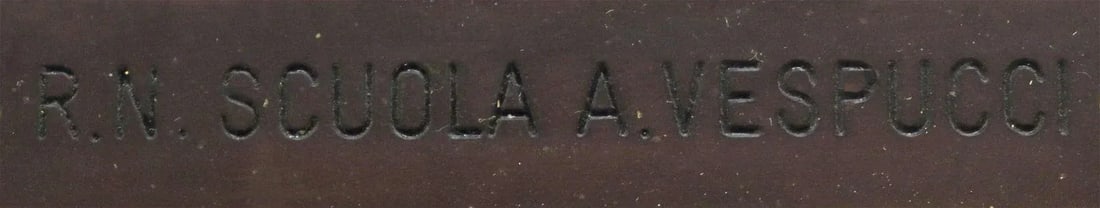 1970s "La Spezia Nave Scuola Amerigo Vespucci" Nautical Oil Painting Signed GP, Framed - 3