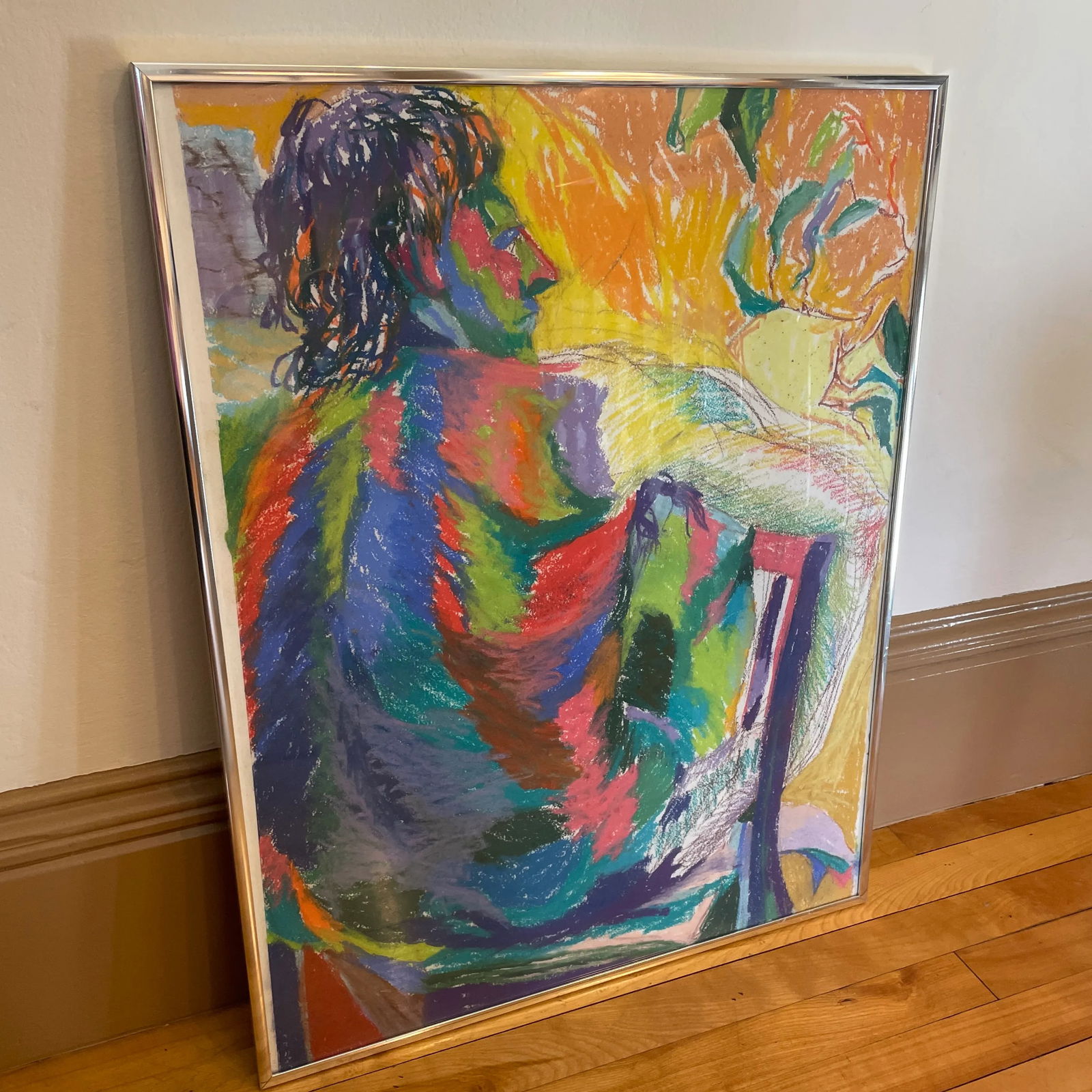 1960's Framed Abstract Pastel on Paper - 3