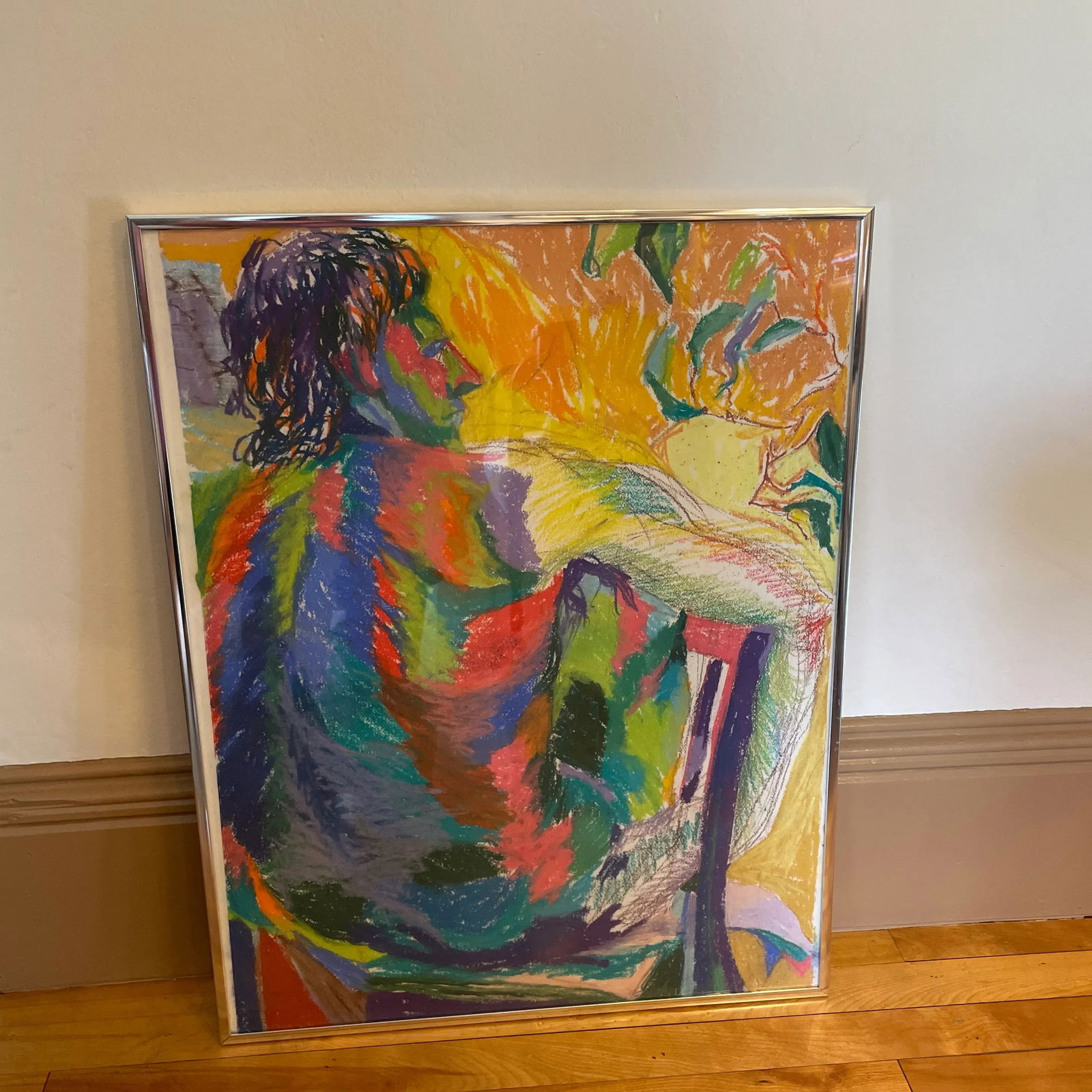 1960's Framed Abstract Pastel on Paper - 7