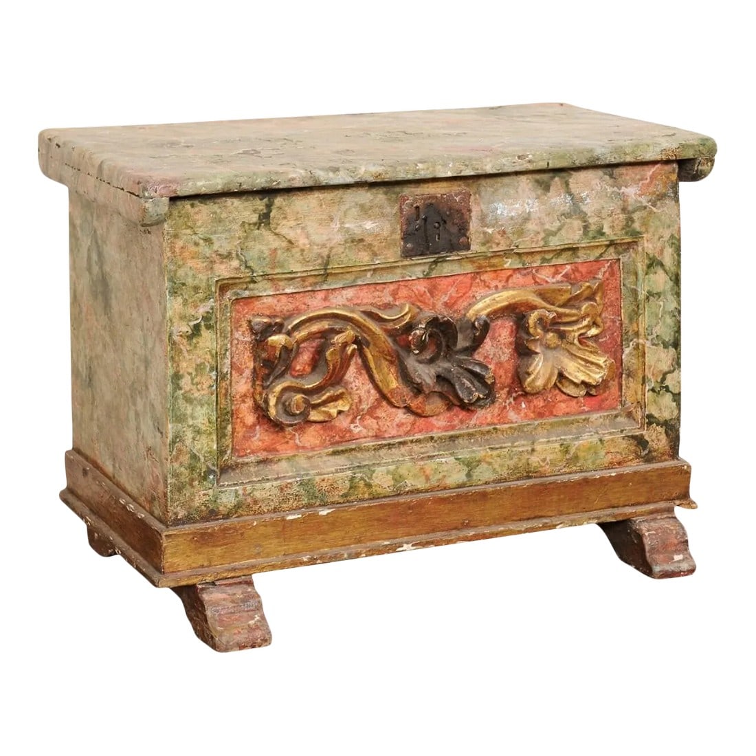 18th Century Venetian Wood Box with Original Finish (1 of 12)