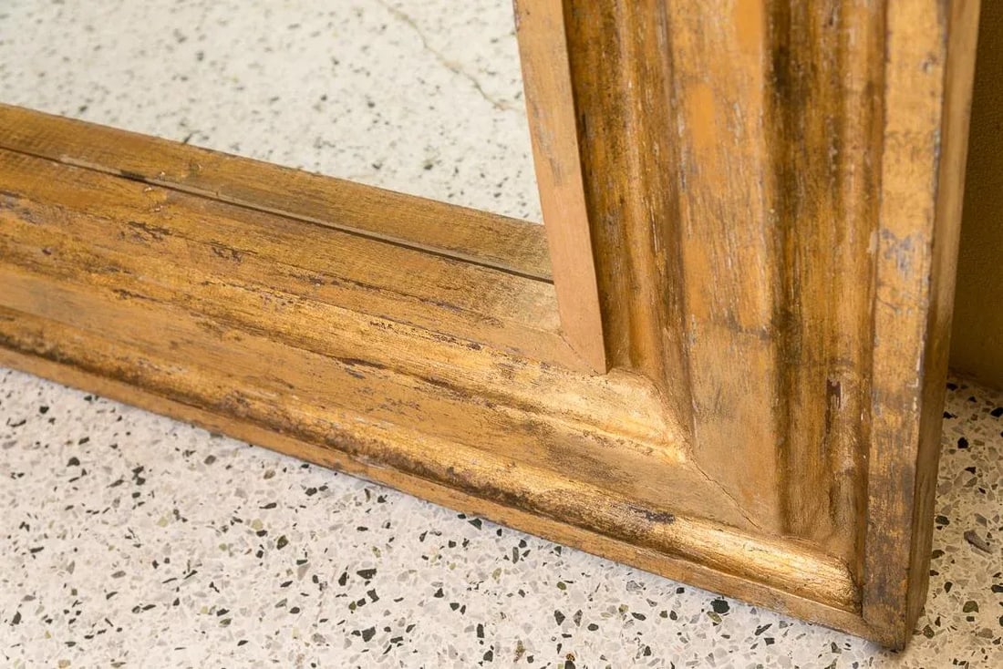 Gold Framed Mirror With Two Putti/ Angels - 7