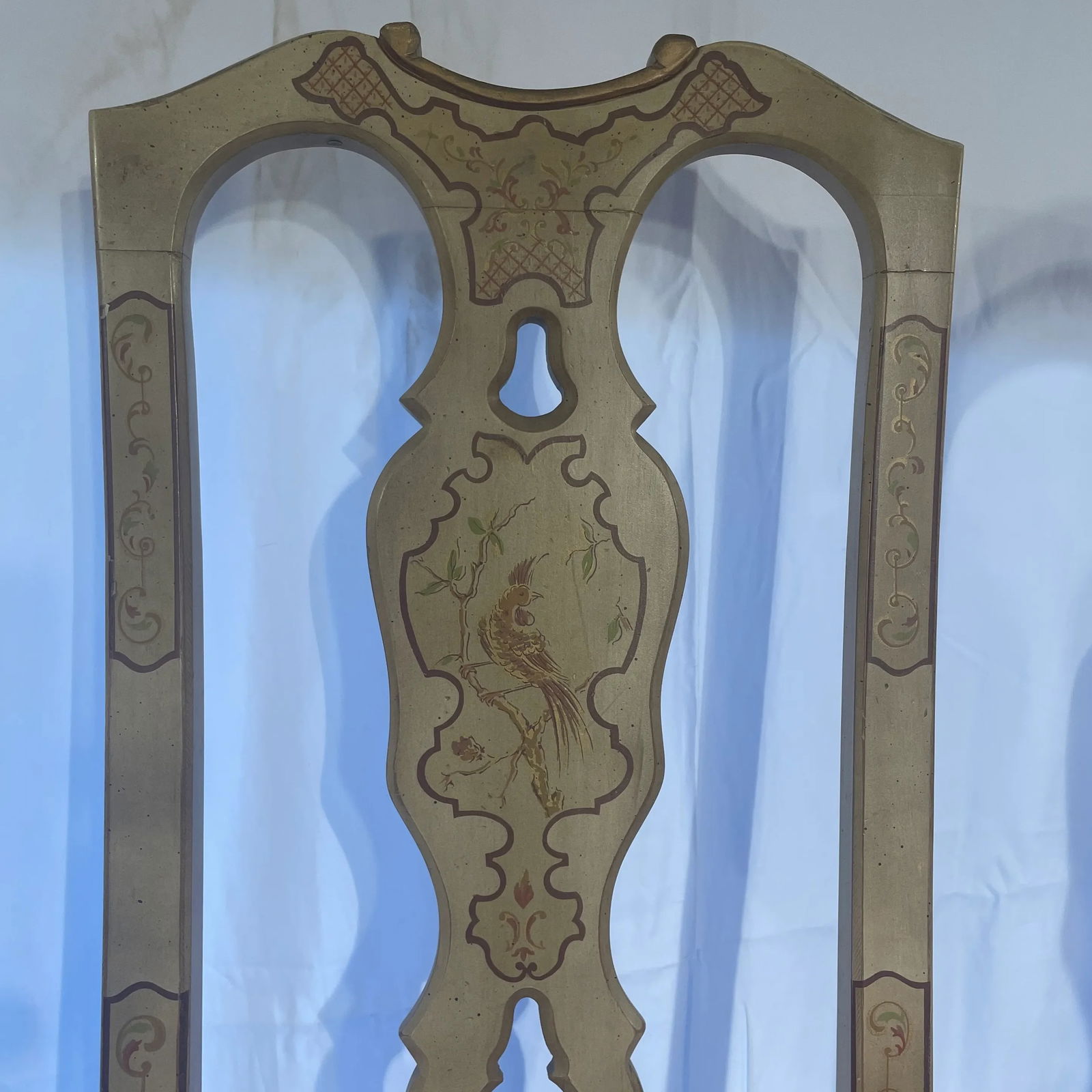 Mid 20th Century Pair of French Style Painted Chairs - 9