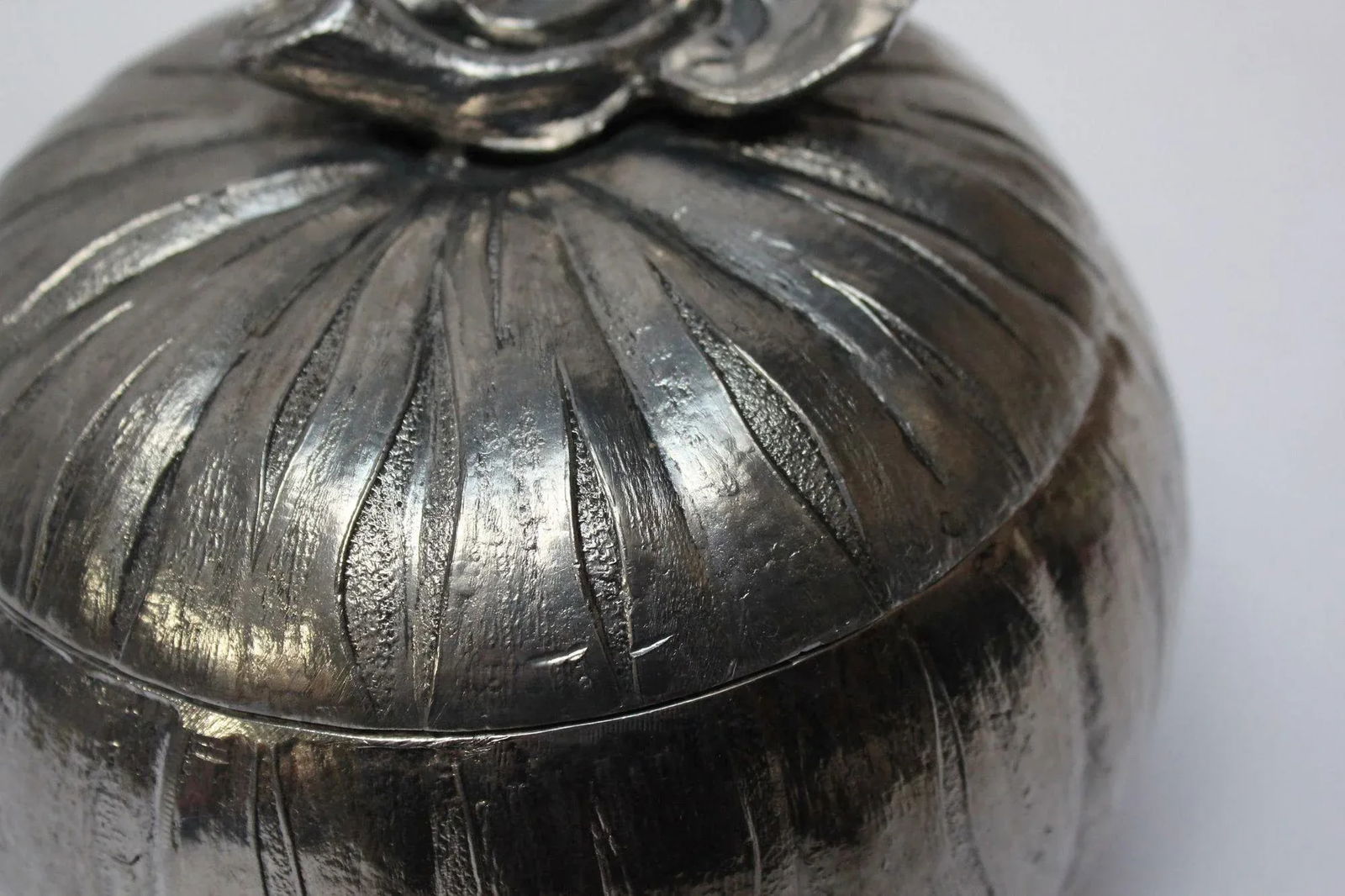 Vintage Italian Silver-Plated "Pumpkin" Ice Bucket by Mauro Manetti - 11