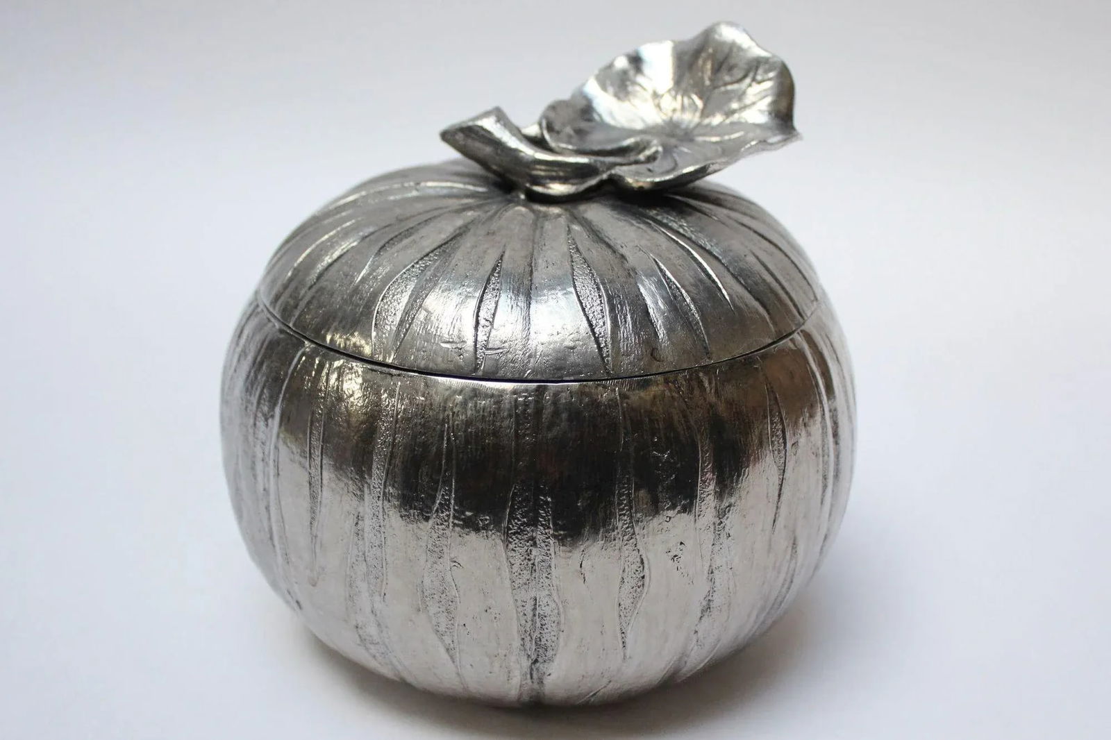 Vintage Italian Silver-Plated "Pumpkin" Ice Bucket by Mauro Manetti - 13