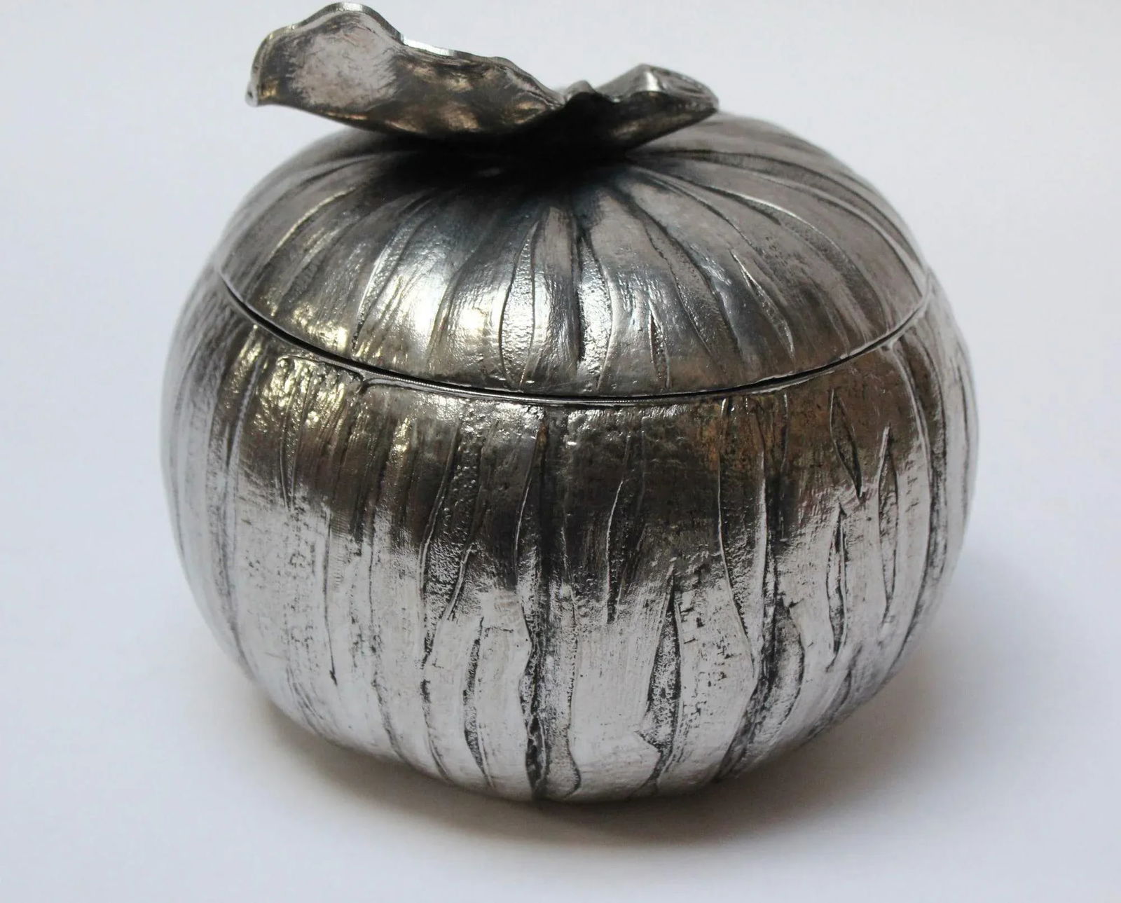 Vintage Italian Silver-Plated "Pumpkin" Ice Bucket by Mauro Manetti - 3