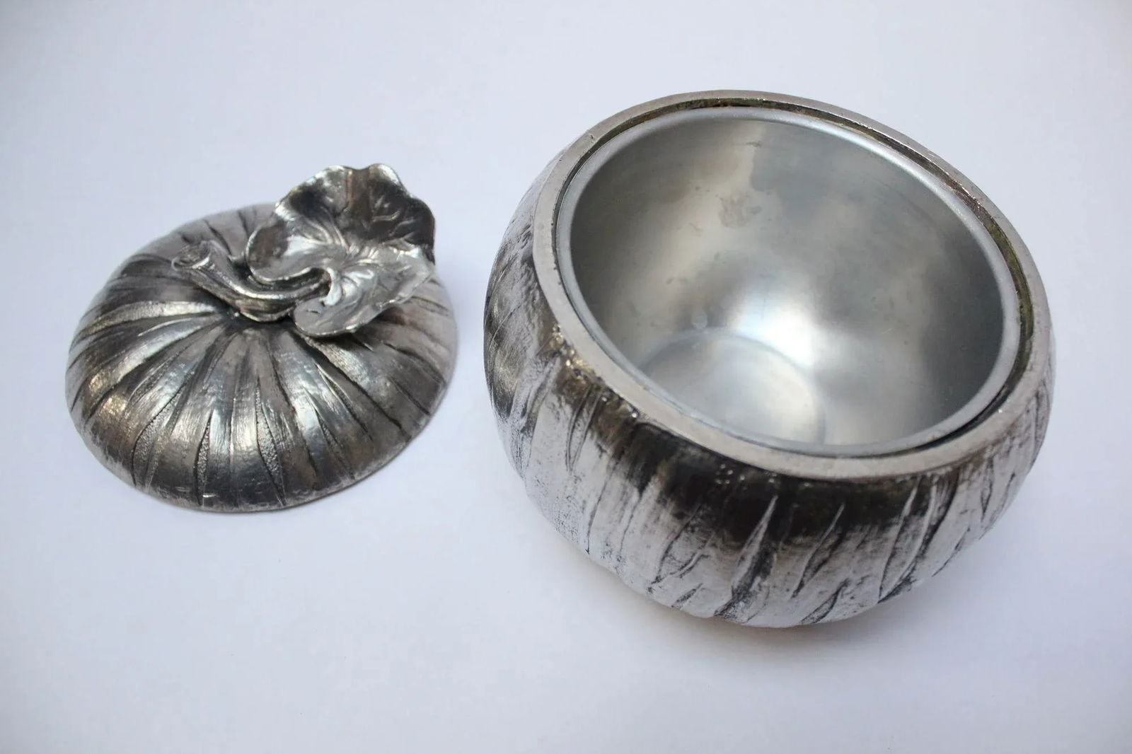 Vintage Italian Silver-Plated "Pumpkin" Ice Bucket by Mauro Manetti - 5