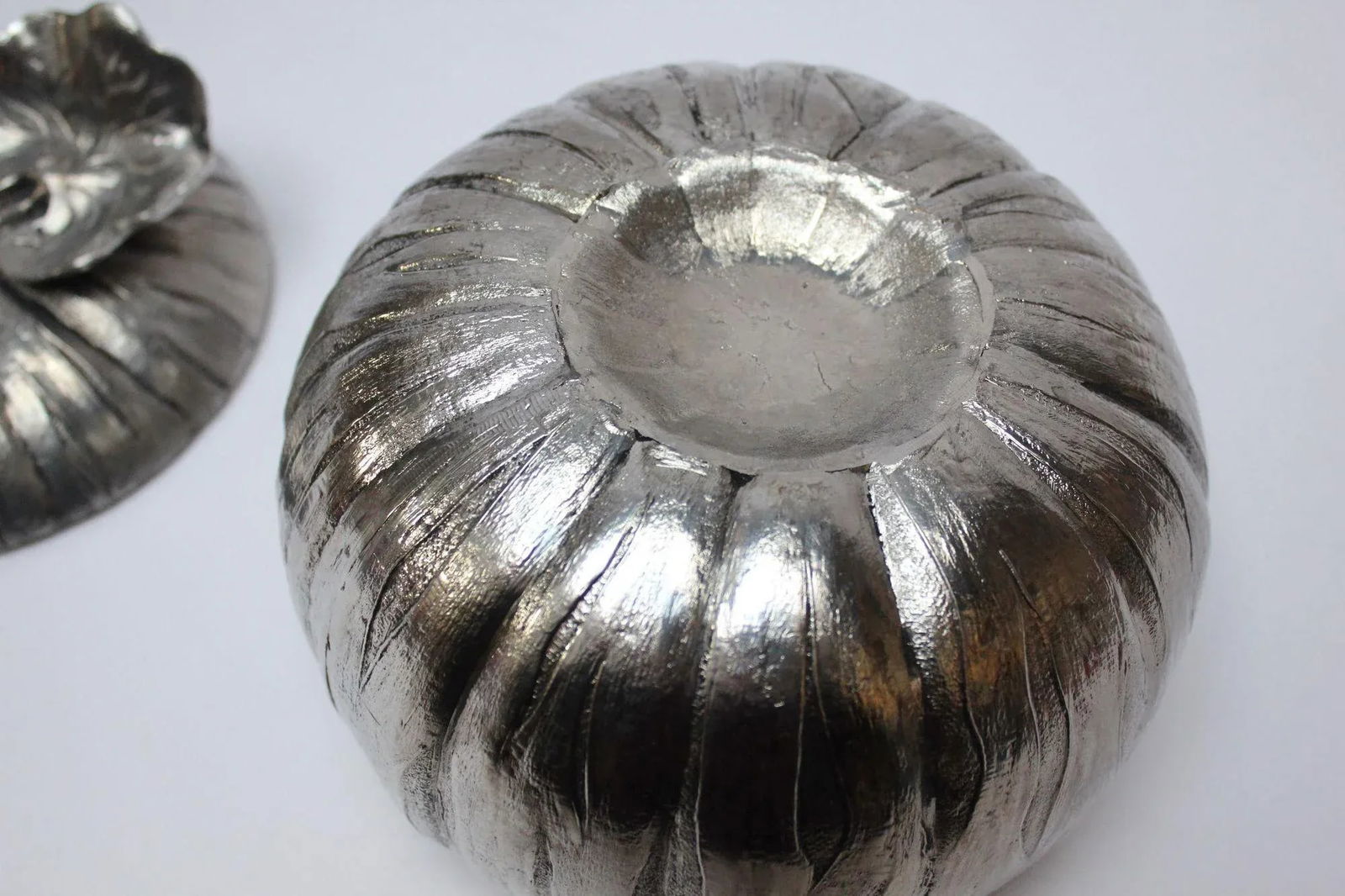 Vintage Italian Silver-Plated "Pumpkin" Ice Bucket by Mauro Manetti - 8