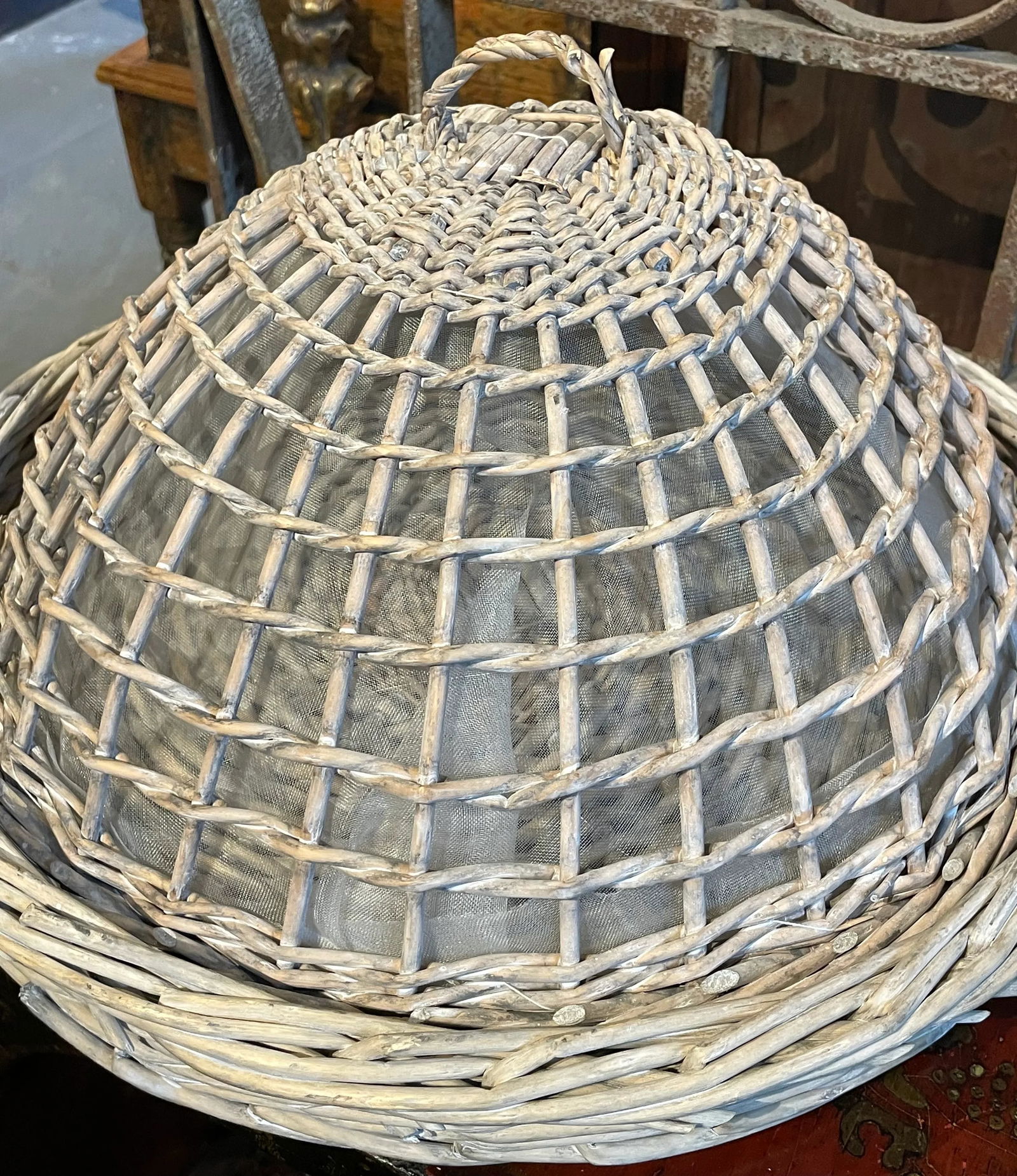 Pair of Fly Proof Woven Trays With Lids - 3