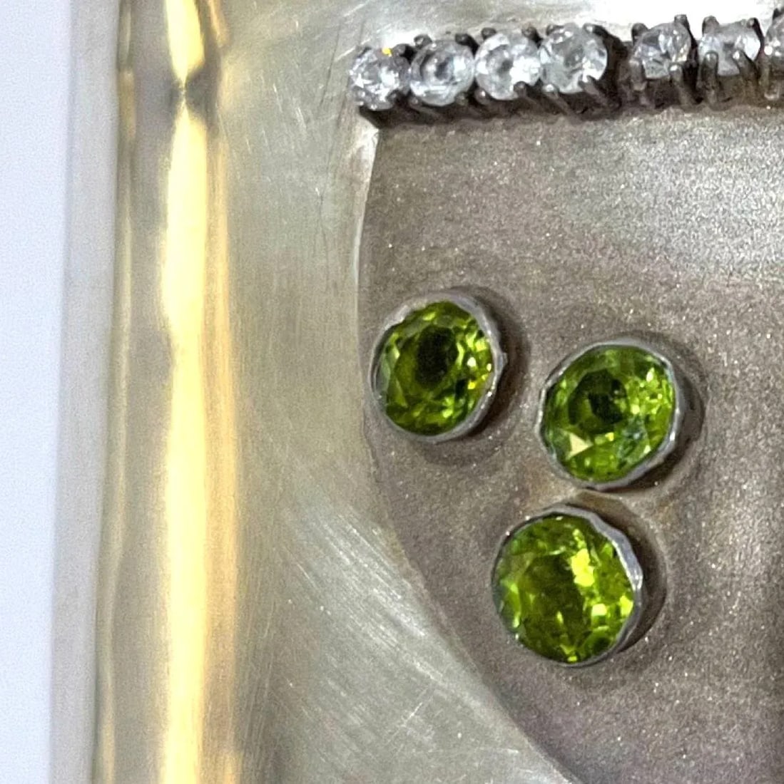 Montana Margarita Sterling Silver and Gemstone Flask by Carol Helvey-Woolsey - 5