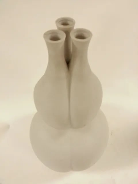 Bisk Asian Vintage Three Head Gourd Vase (Pair, Can Be Sold Single) - 2