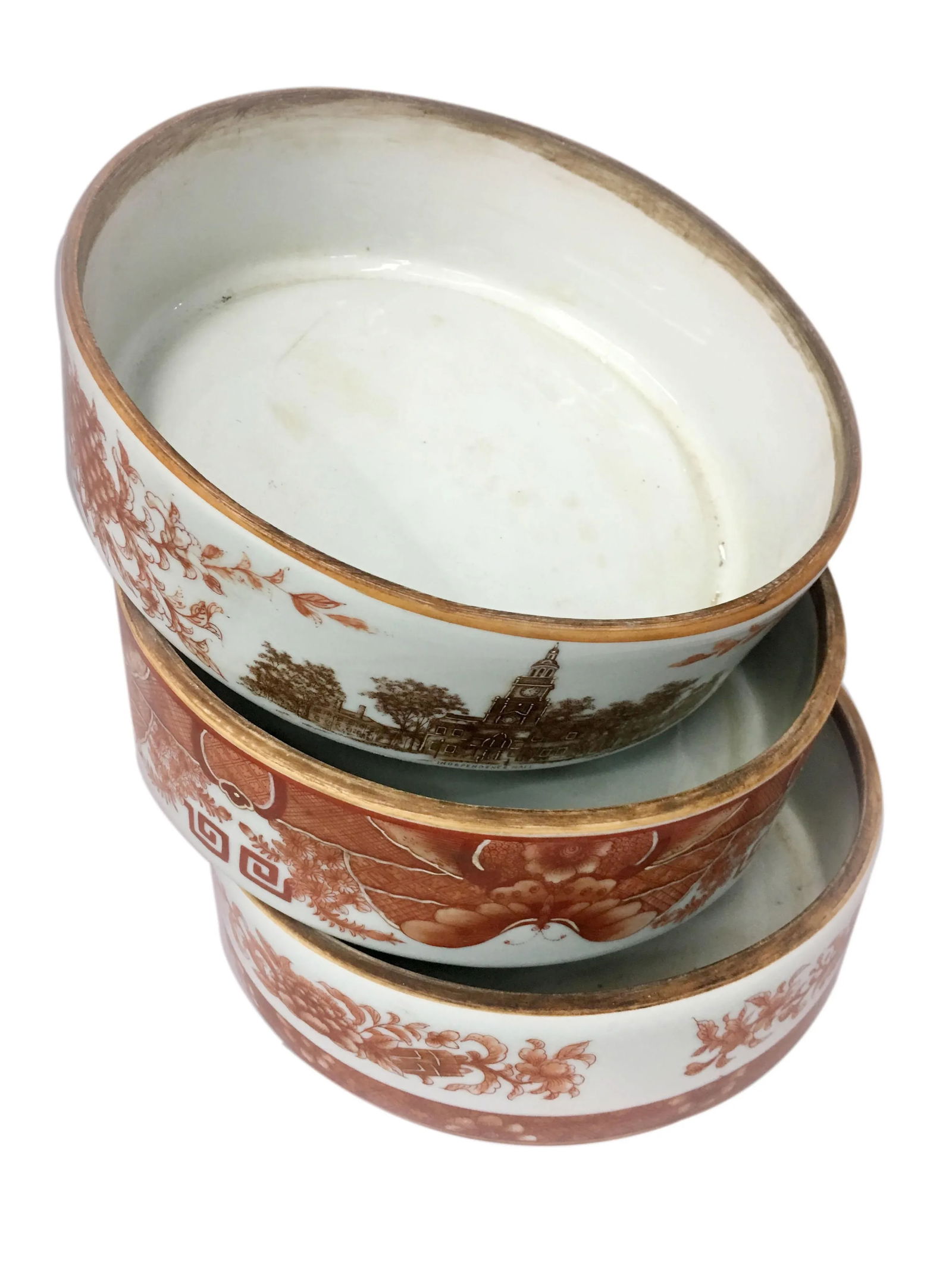 19th Century Inspired Stacking Bowls - Set of 3 - 5